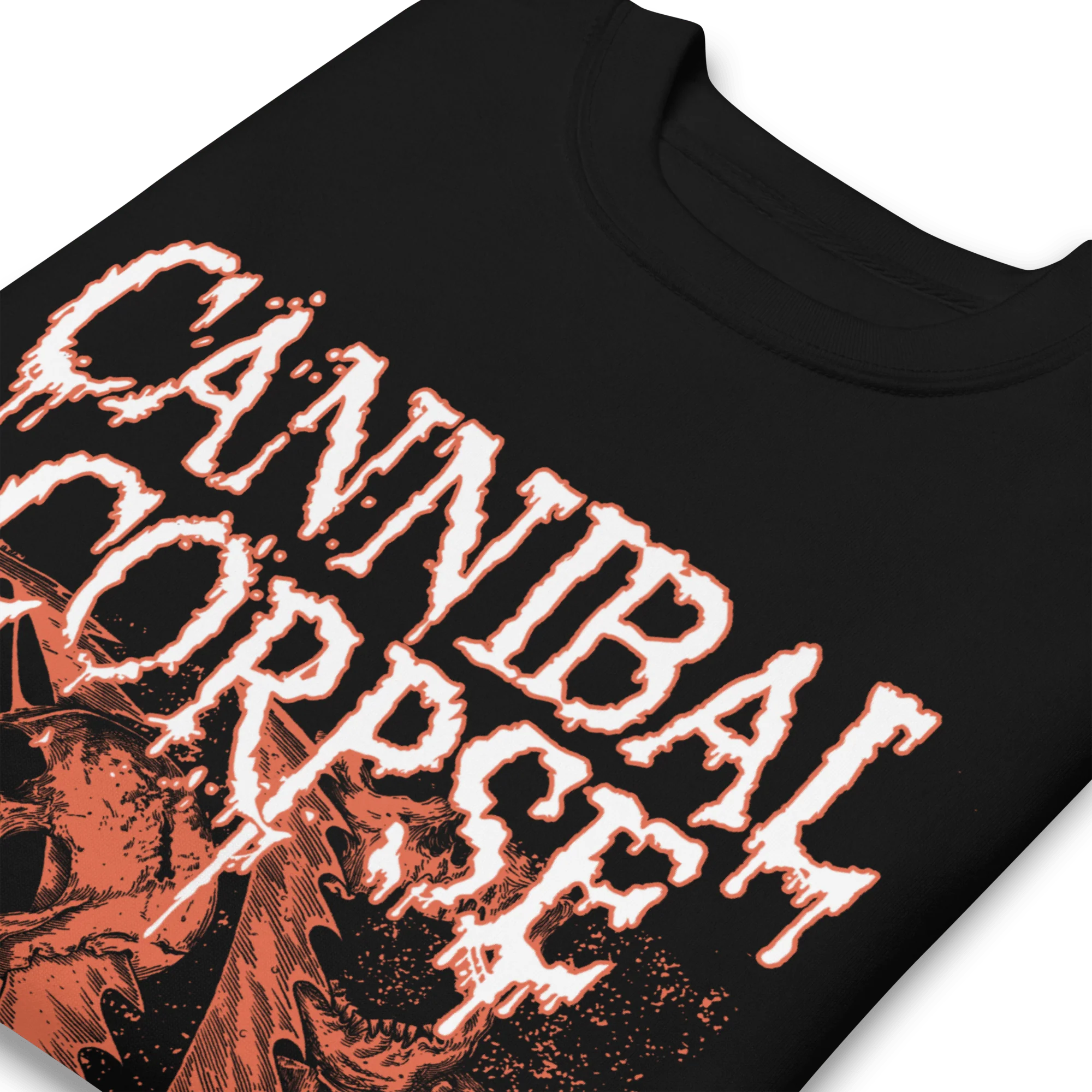 Cannibal Corpse - White Drip Logo Sweatshirt - Image 3
