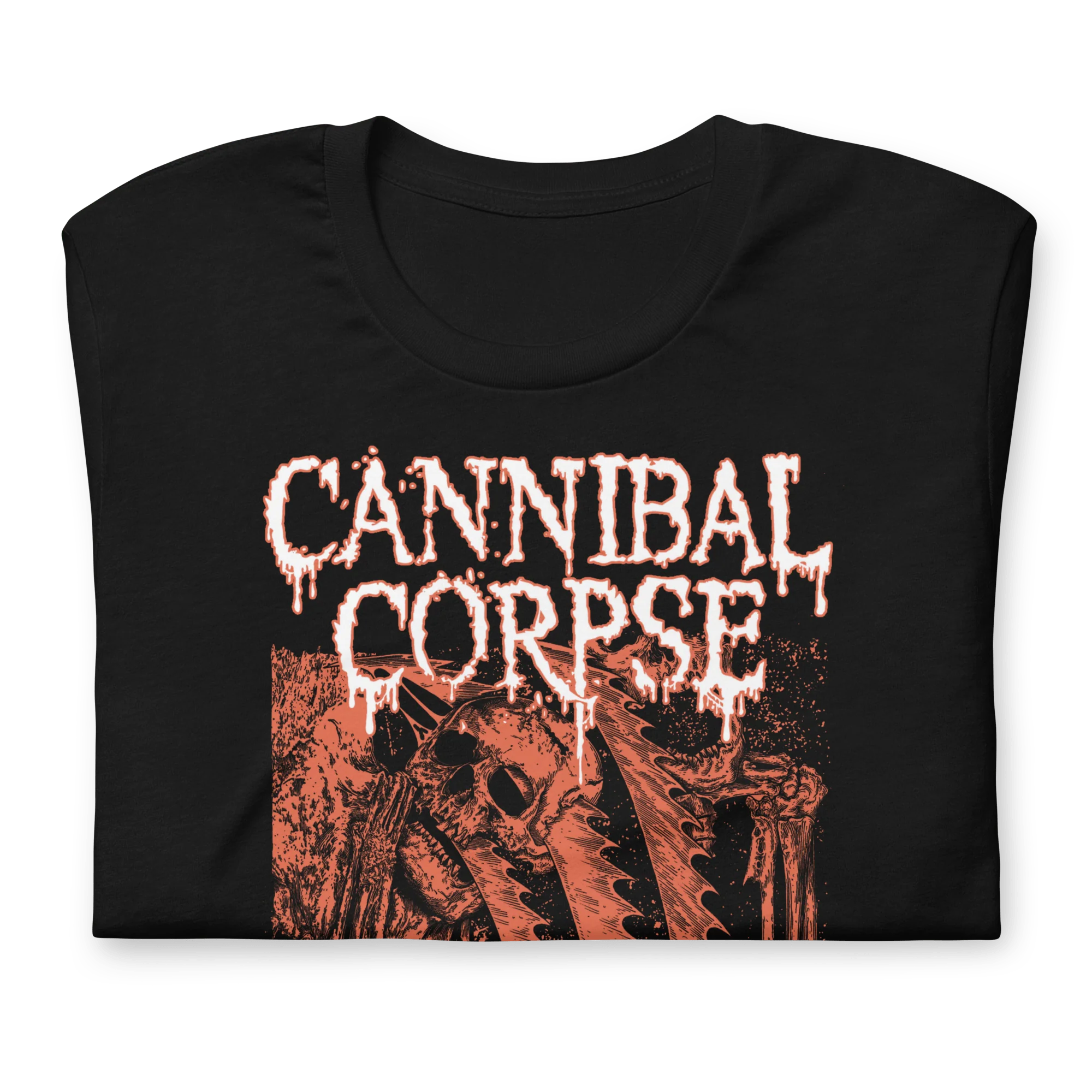 Cannibal Corpse - White Drip Logo T-Shirt - Image 2