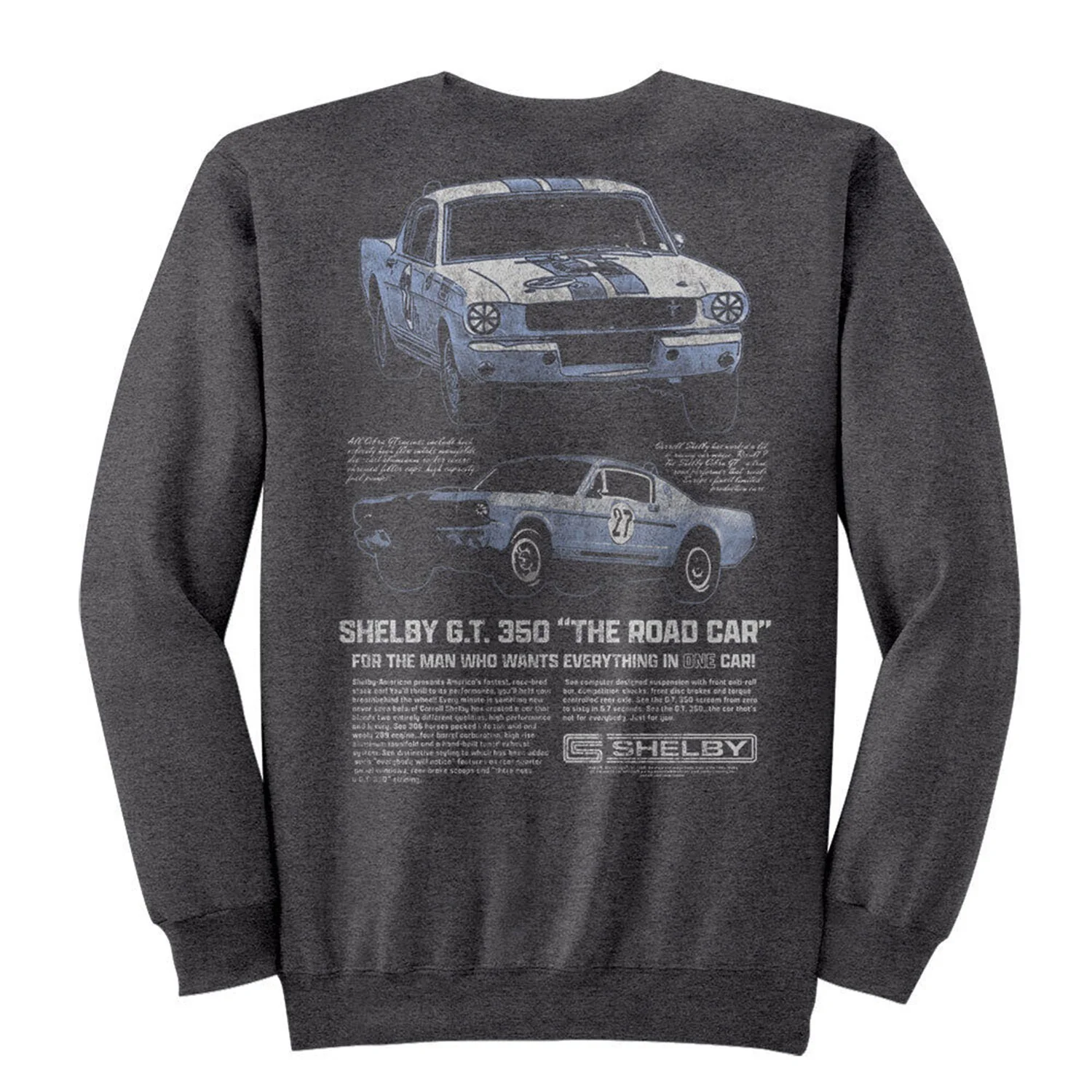 Carroll Shelby Gt 350 Two Angles F B Sweatshirt - Image 2