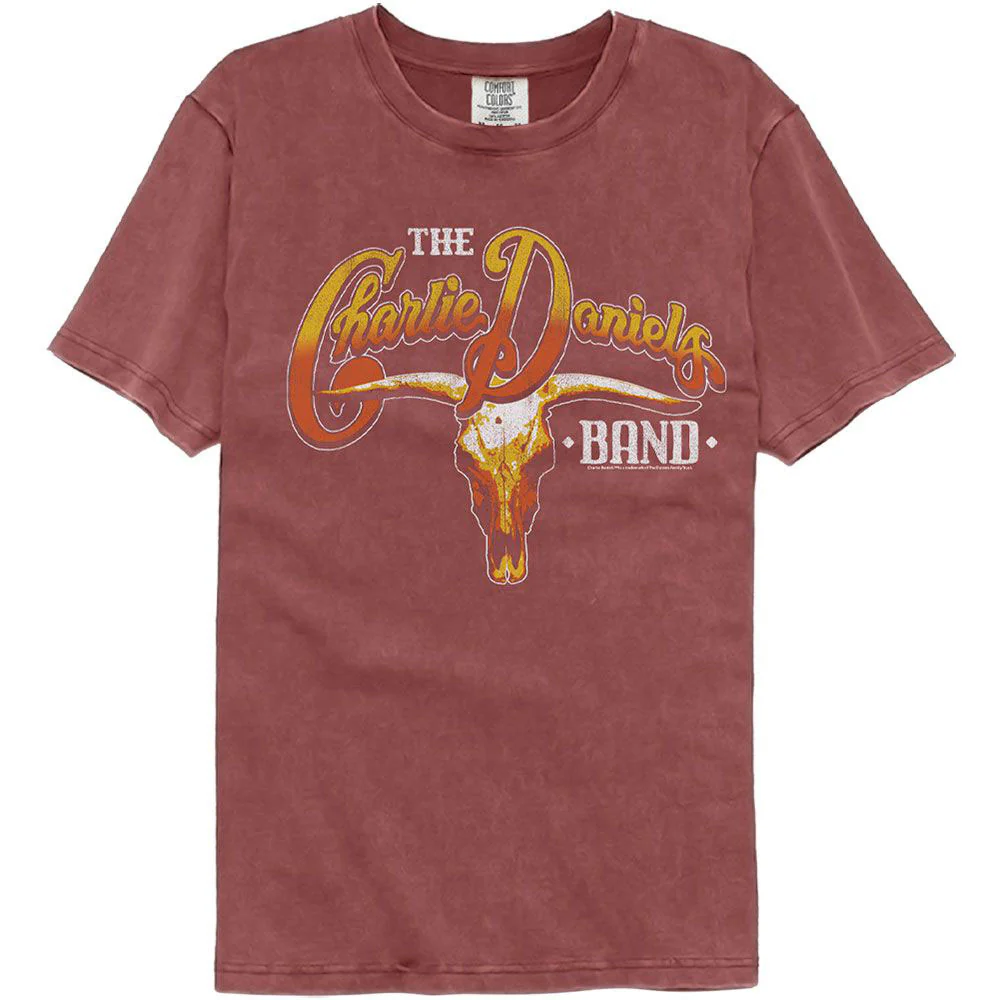 Cdb Cow Skull And Logo Comfort Color T-shirt