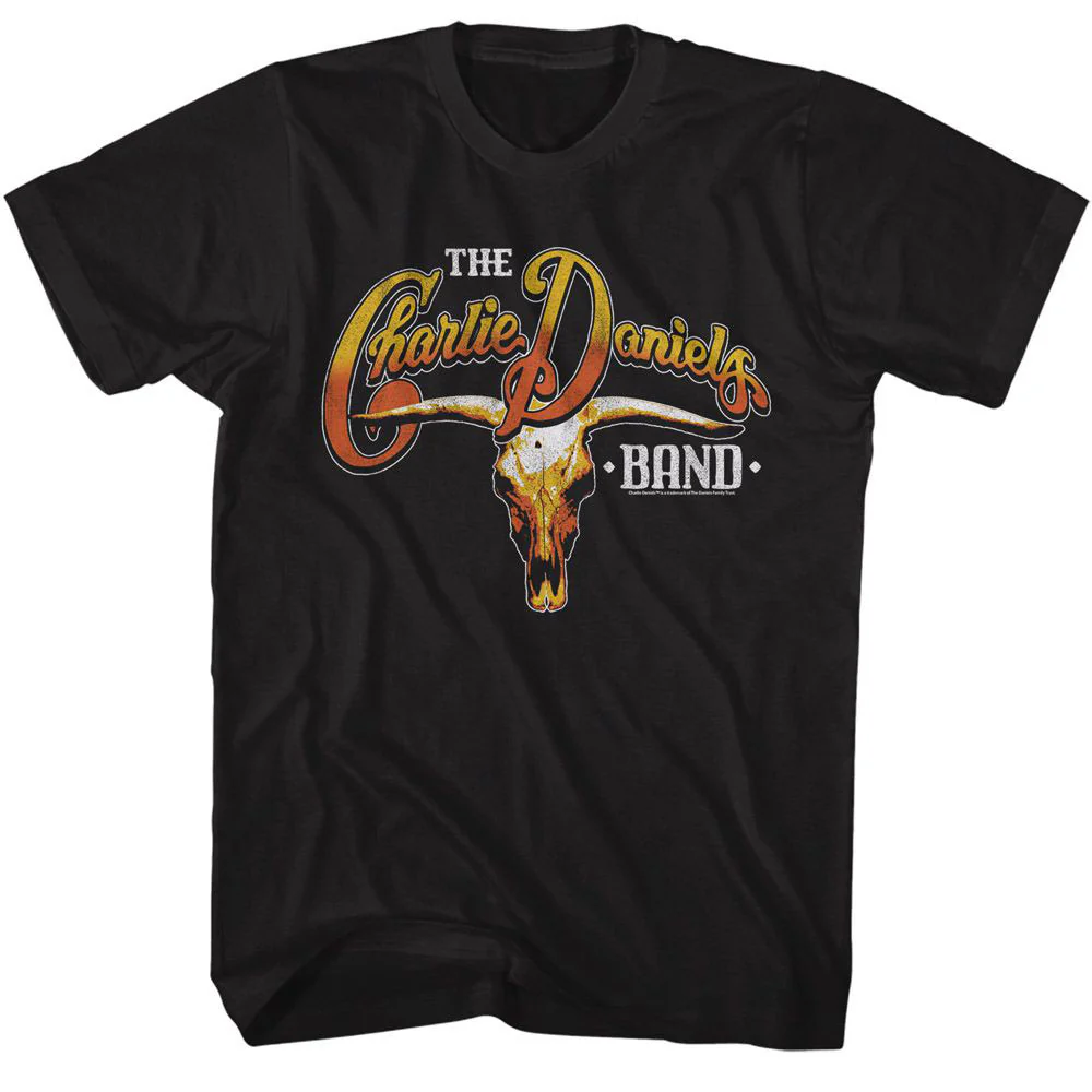Cdb Cow Skull And Logo T-shirt