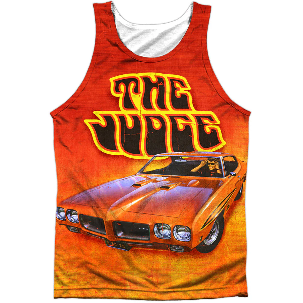 The Judge 100% Poly Front/Back Print Mens Tank