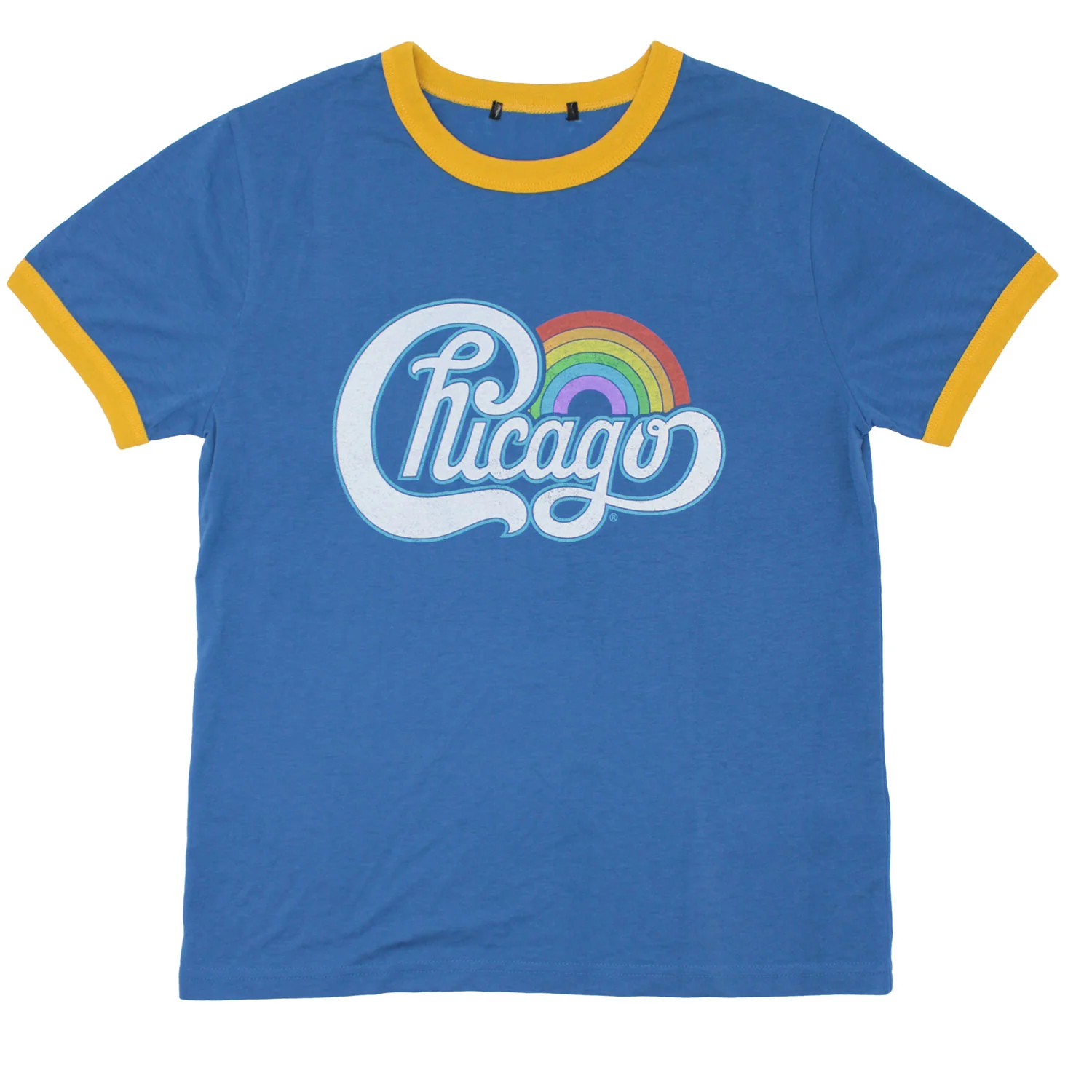 Vintage Distressed Rainbow Logo Junior Top