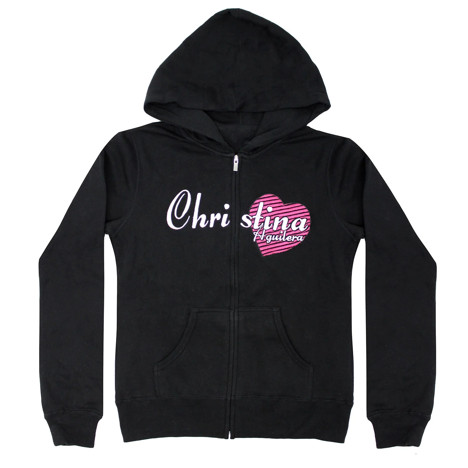 Embroidered Heart Logo Girls Jr Hooded Sweatshirt
