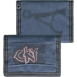 Embroidered Logo Tri-Fold Wallet