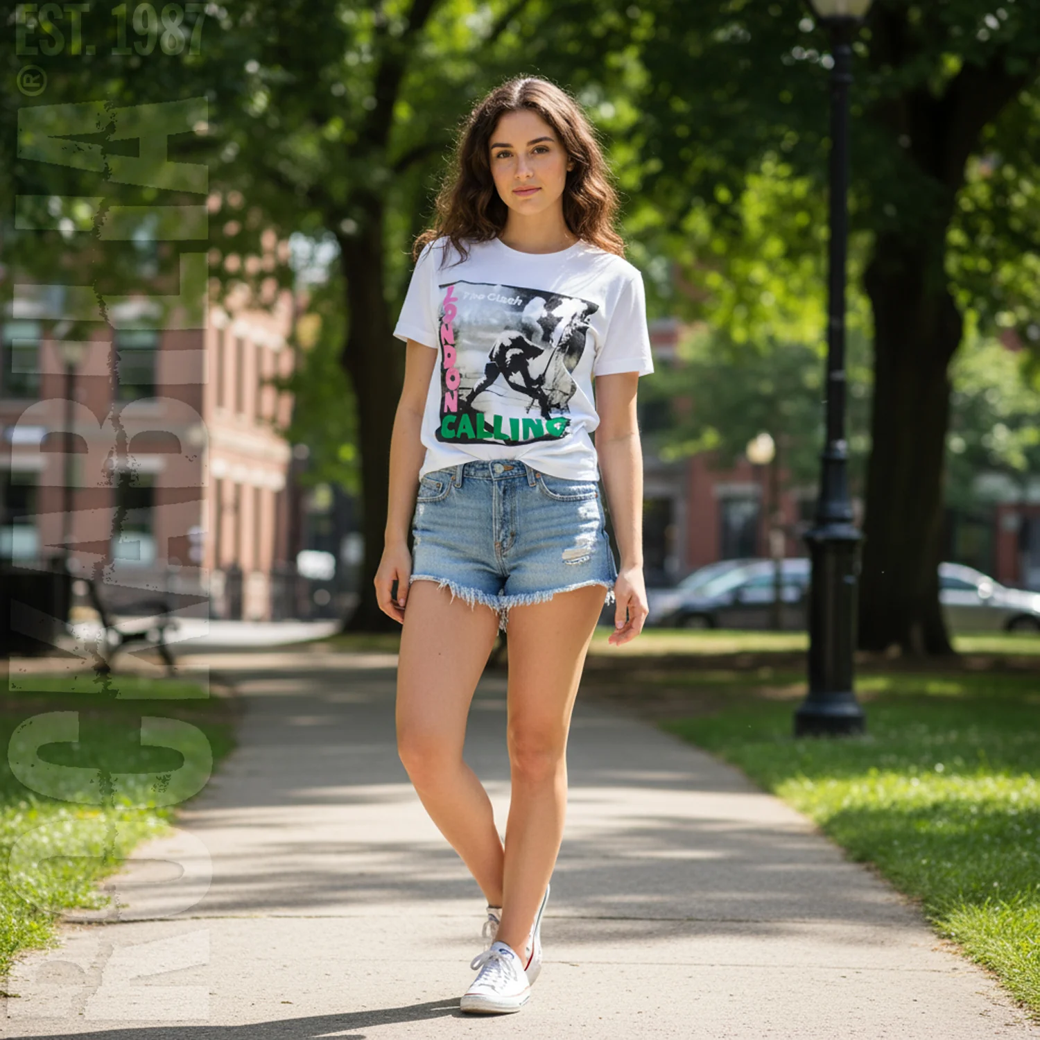 The Clash Ladies T-Shirt: London Calling Junior Top - Image 2