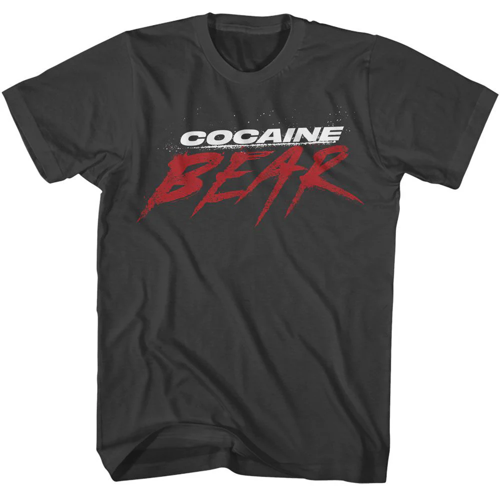 Cocaine Bear Movie Logo Dark T-shirt