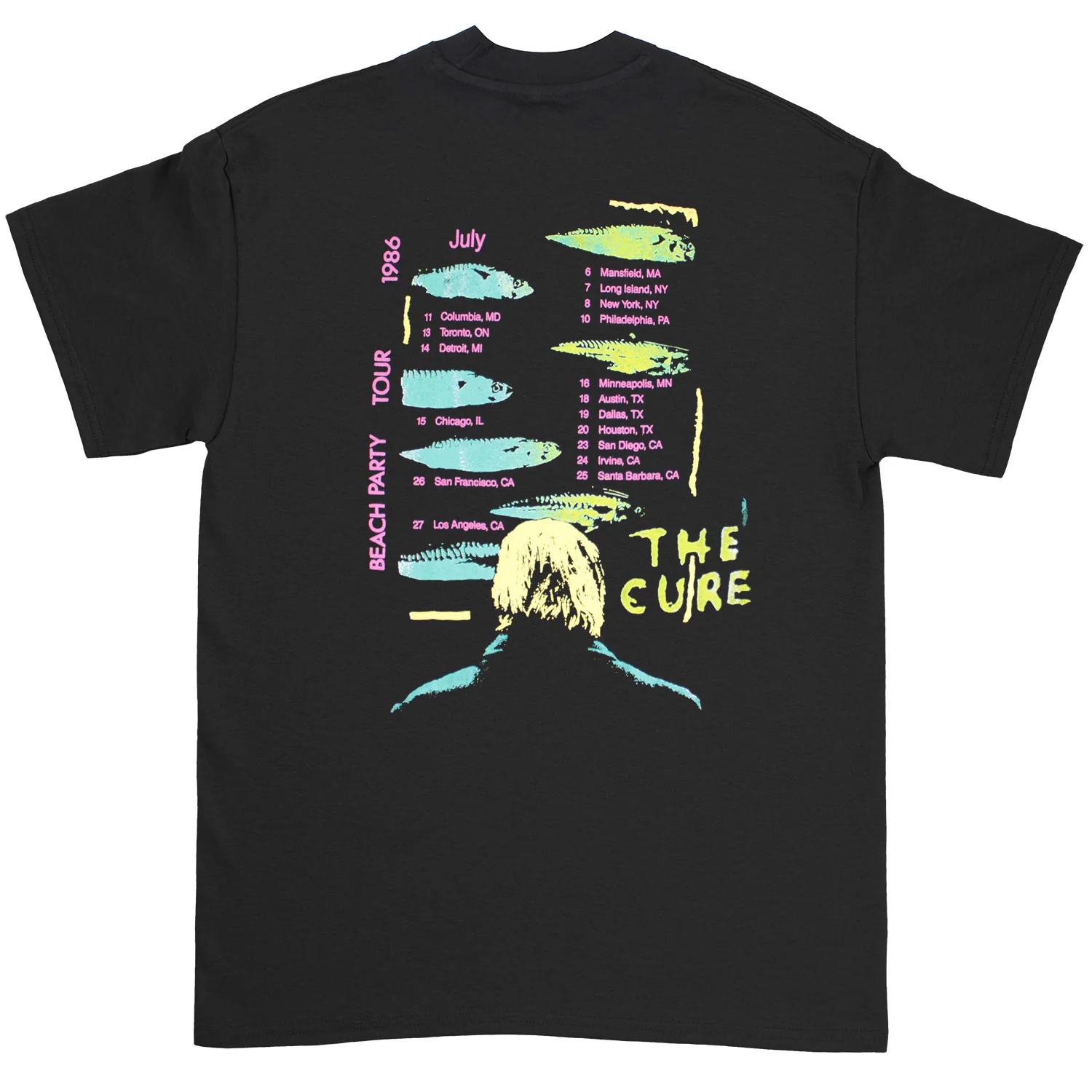 Beach Party Tour '86 Oversized Boxy Tee Vintage T-shirt - Image 2