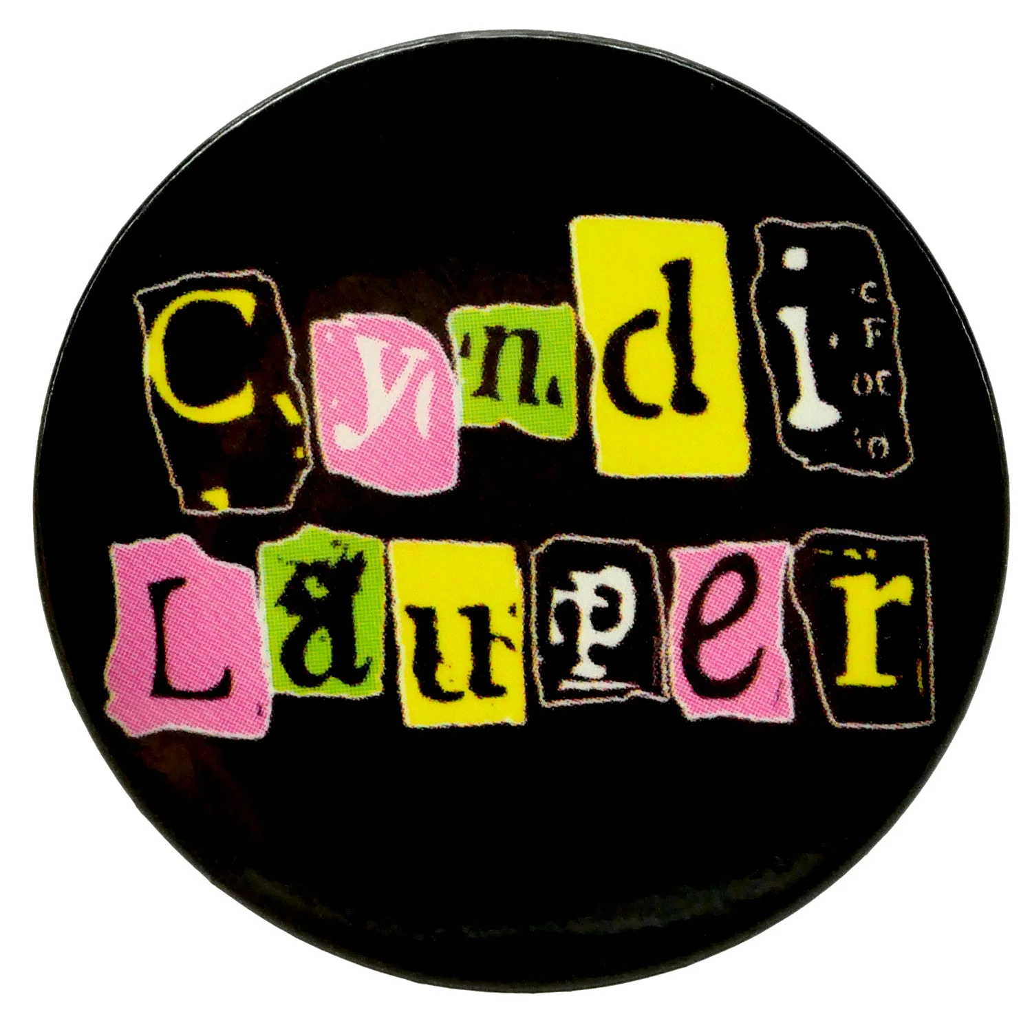 Newspaper Ransom Logo Button