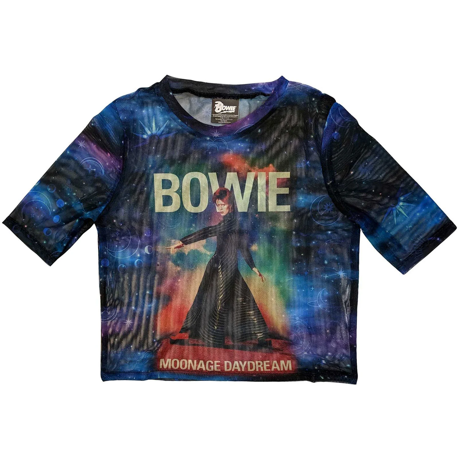 Moonage 11 Fade Ladies Mesh Crop Top Junior Top