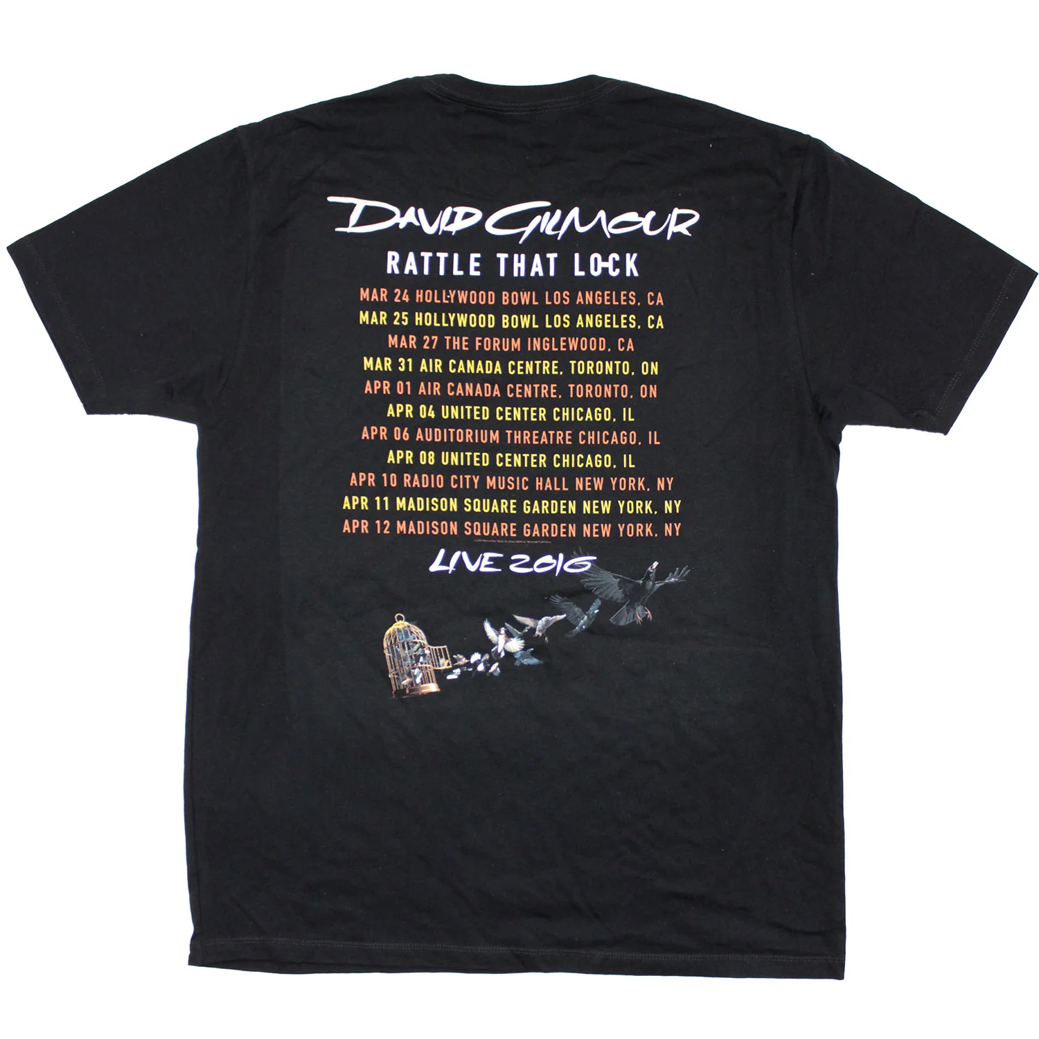 Rattle That Lock Live 2016 Slim Fit T-shirt - Image 2