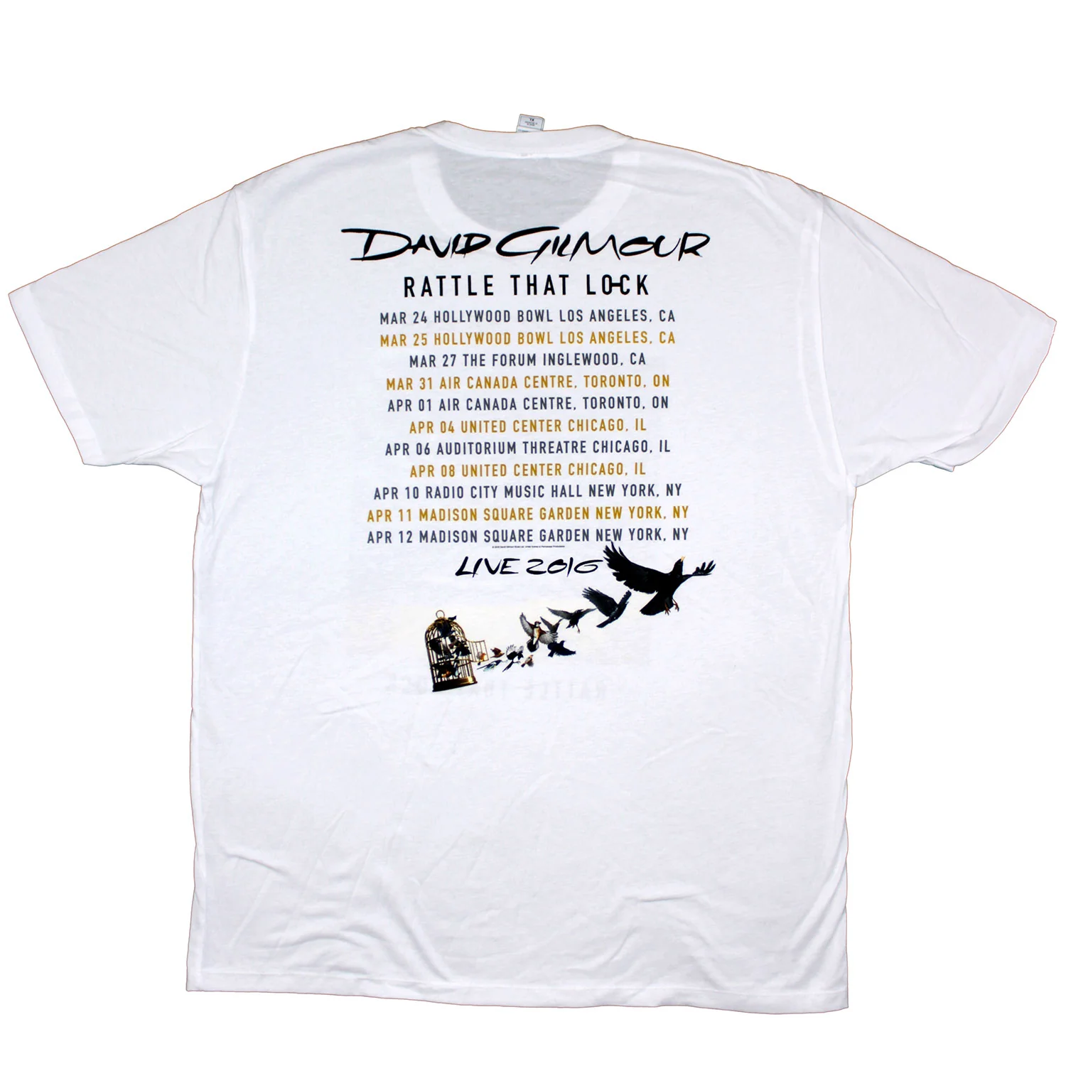 Rattle That Lock Live 2016 Slim Fit T-shirt - Image 2