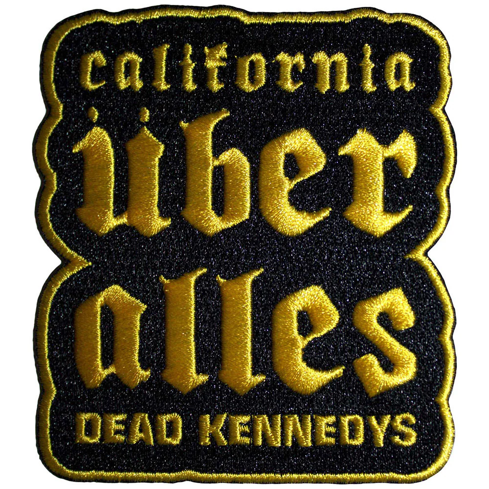 California Uber Alles Yellow Woven Patch