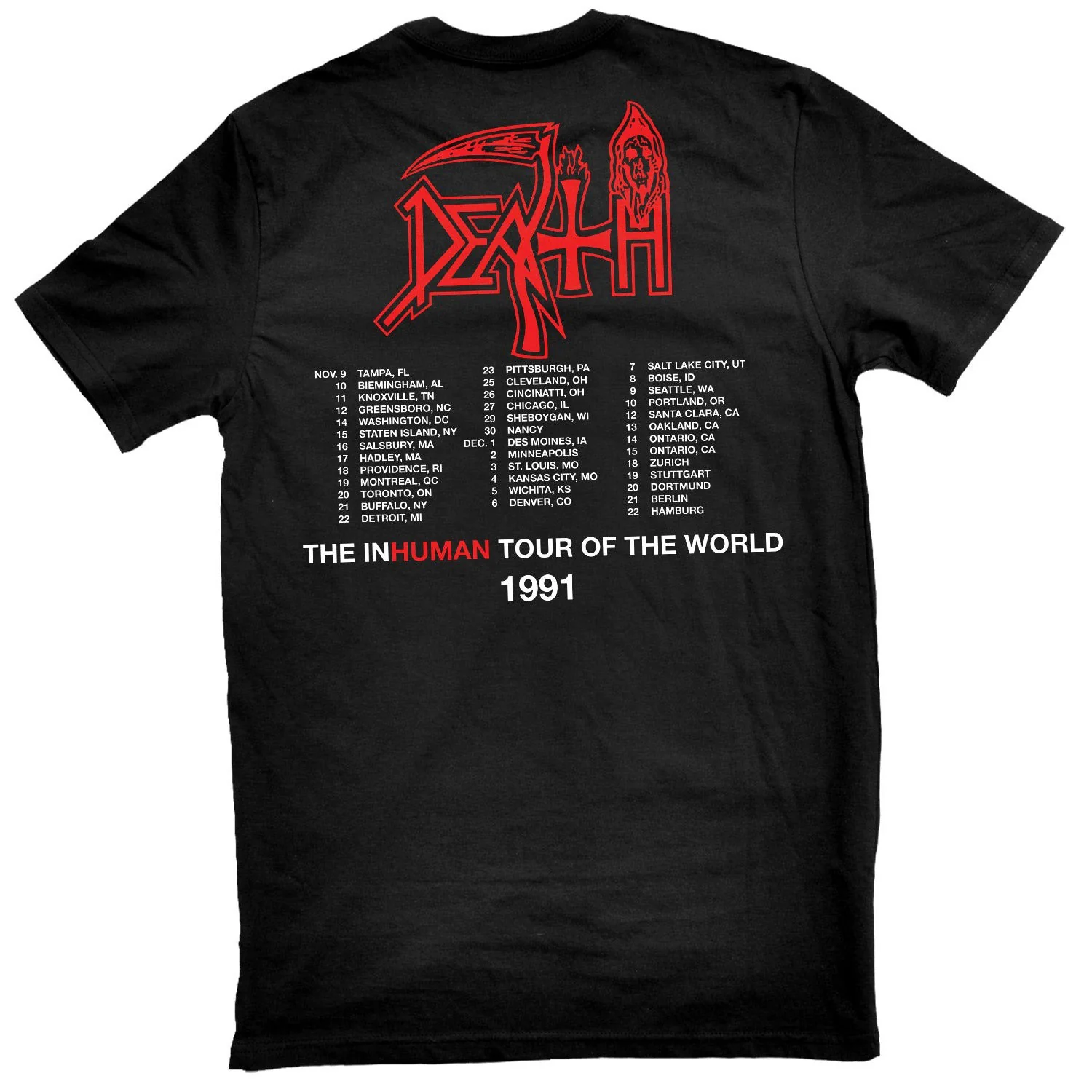 Human World Tour - 1991-92 T-shirt - Image 2
