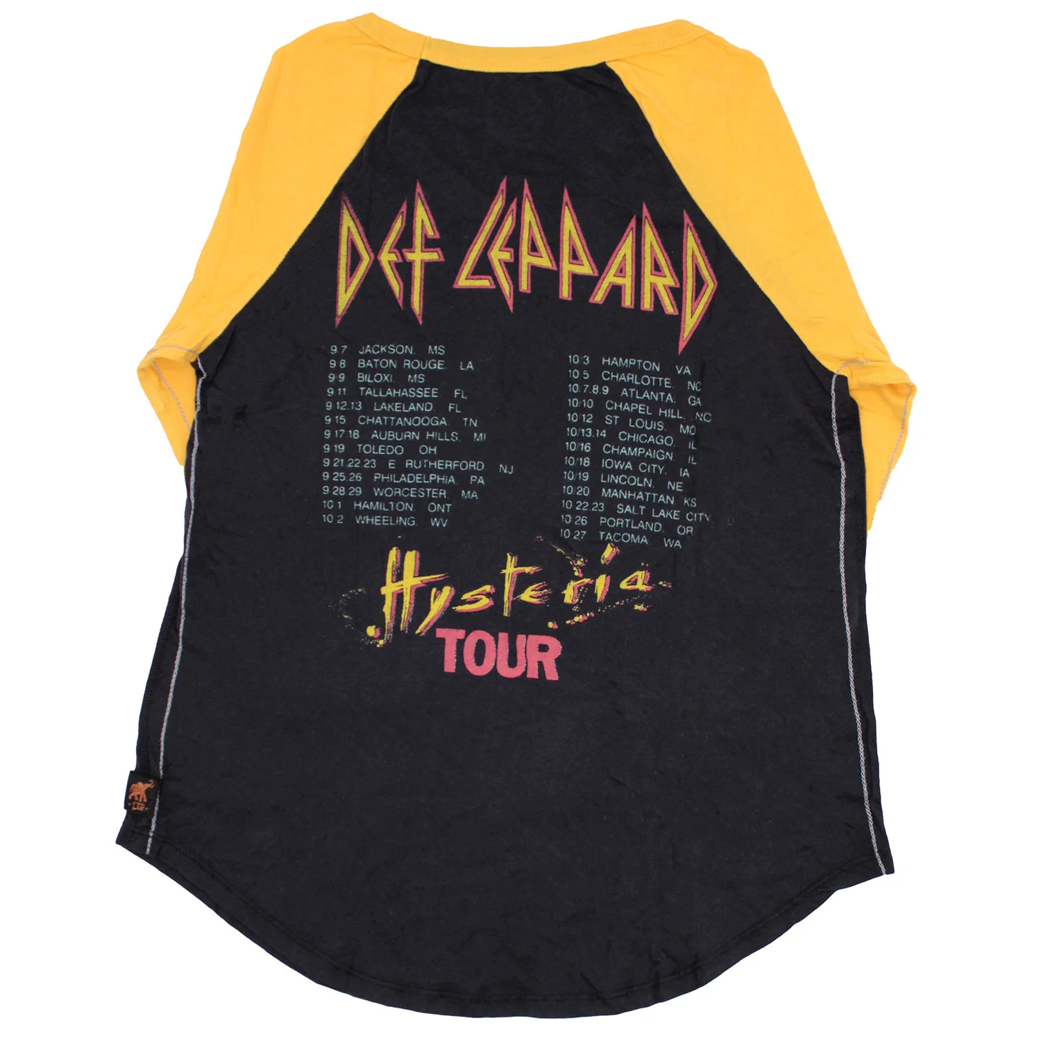 Hysteria Tour by TRUNK LTD Baseball Jersey - Image 2