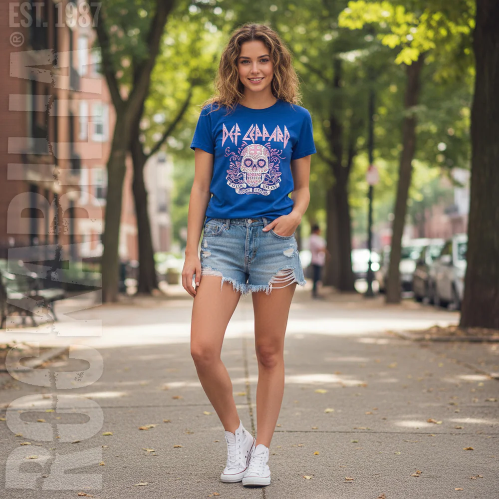 Pour Some Sugar On Me Skull Tour 2019 Junior Top - Image 2