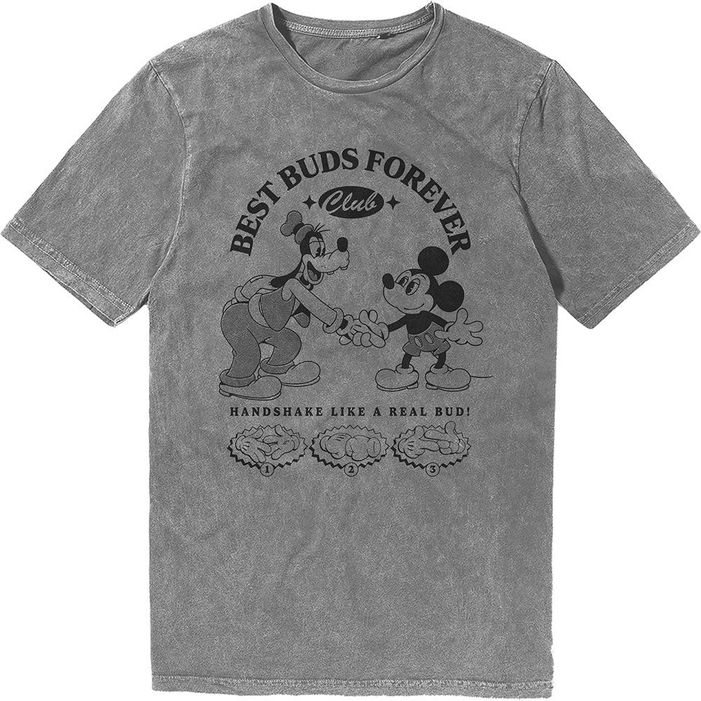 Mm Best Buds Forever Club Stone Wash T-shirt