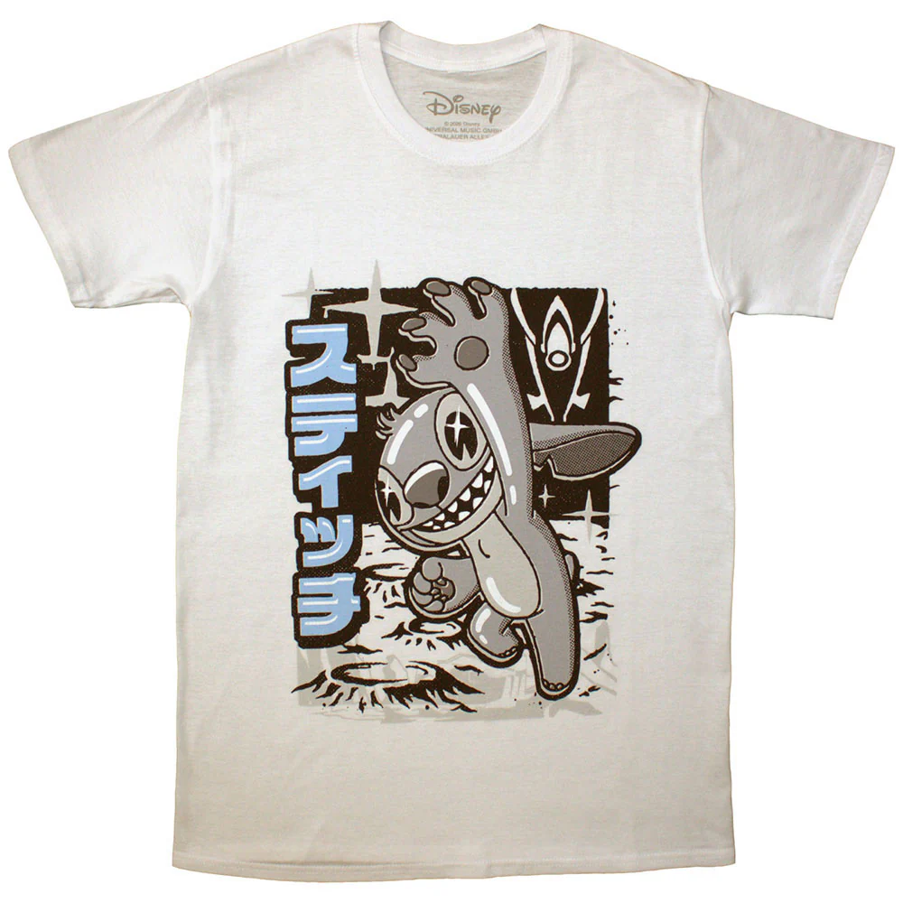 Stitch Jump Black & White T-shirt