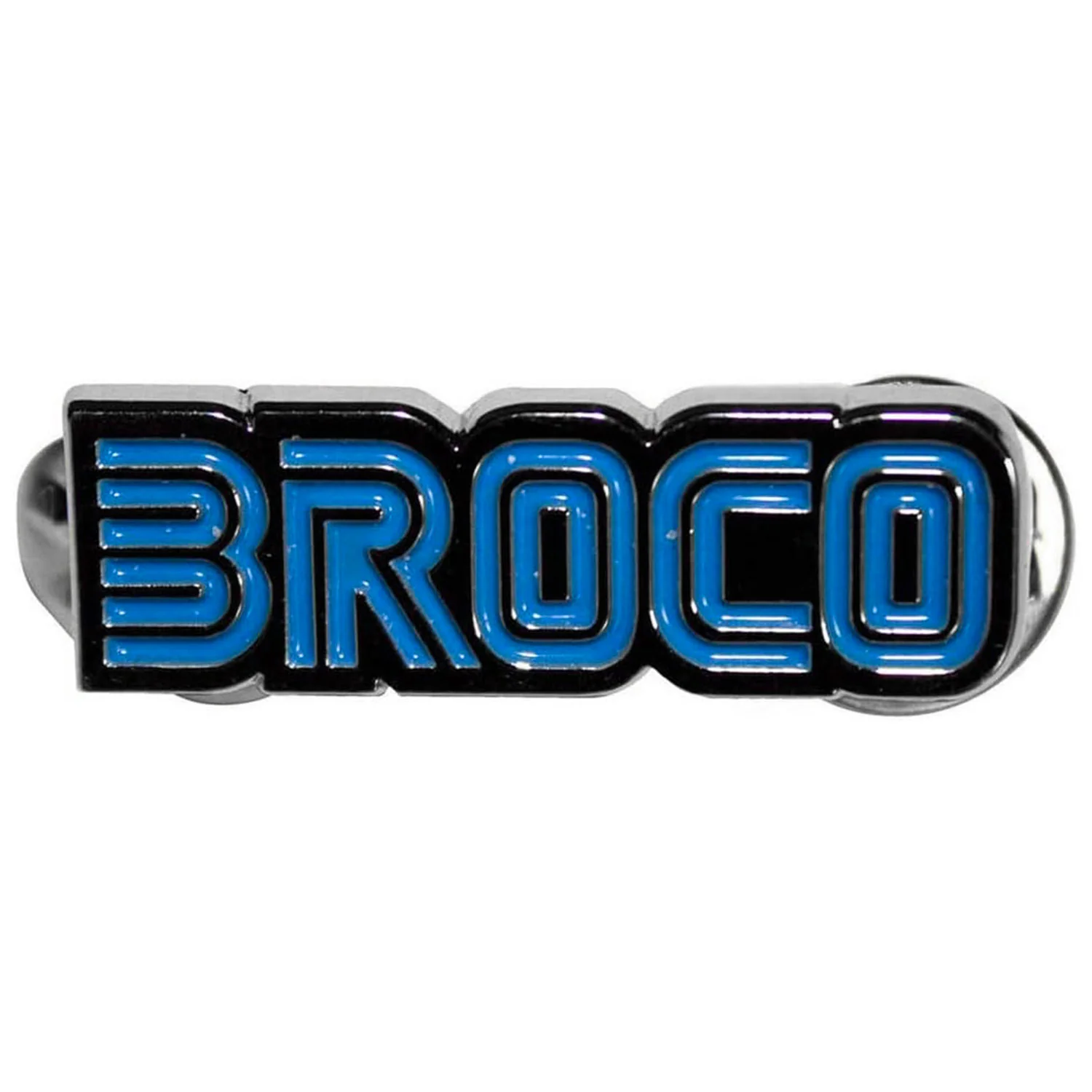 Blue Logo Pewter Pin Badge