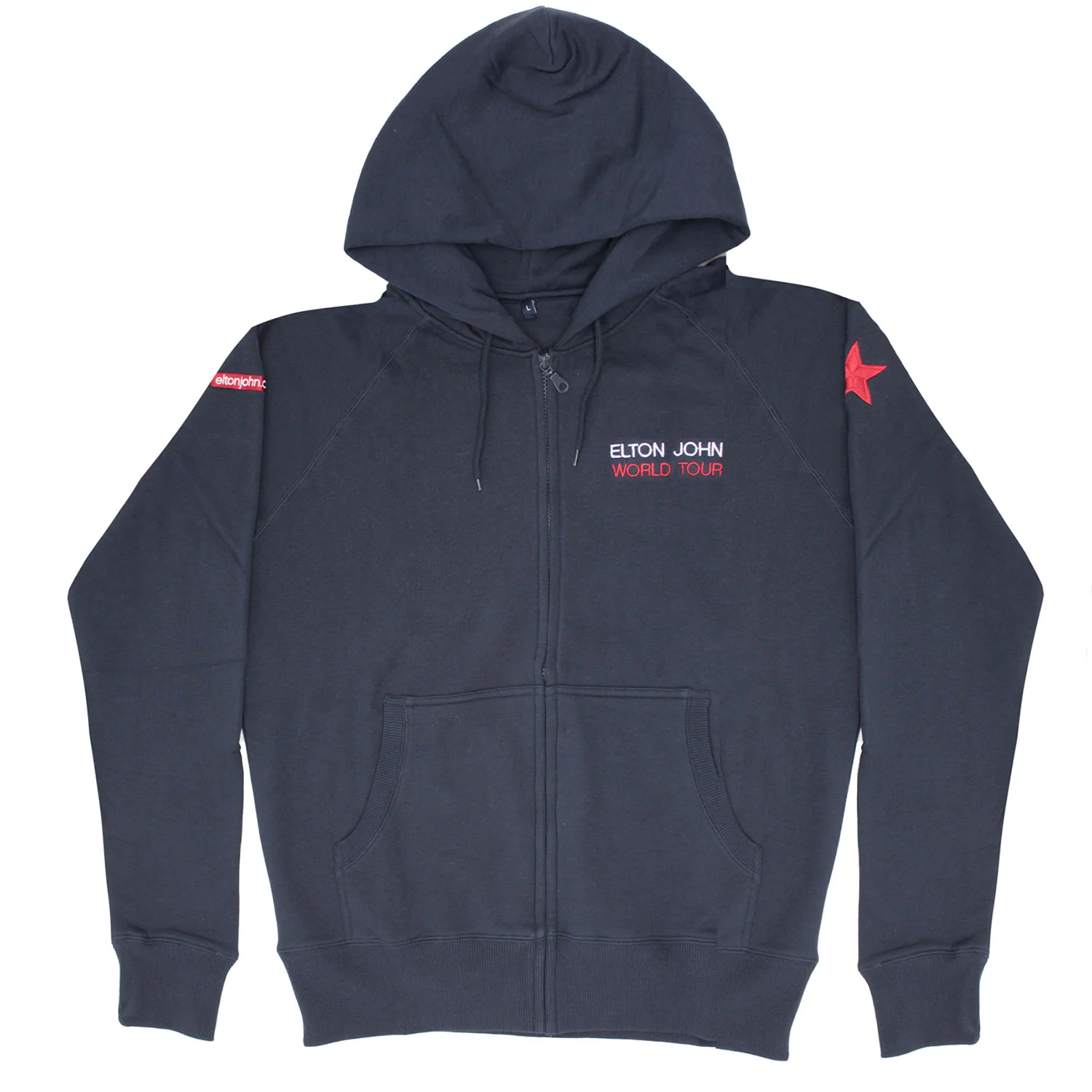 Embroidered World Tour (Very Rare Only 1 Available) Zippered Hooded Sweatshirt