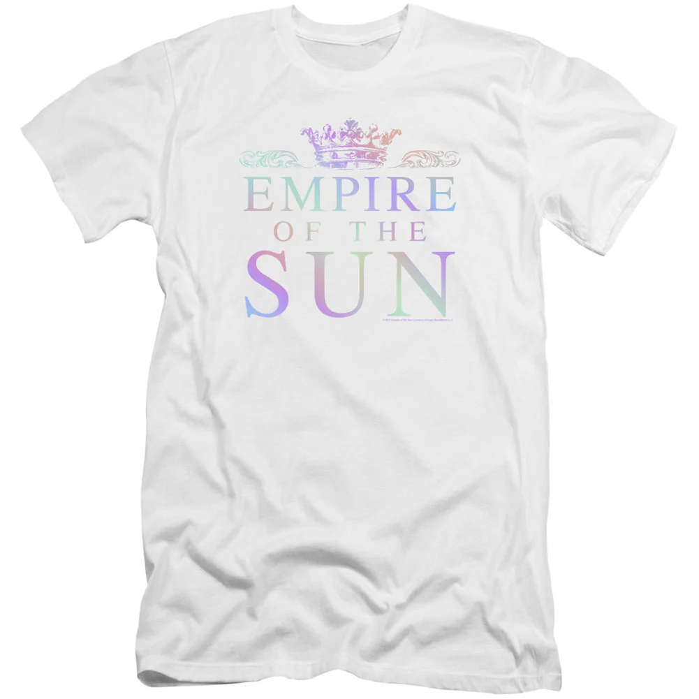 Rainbow Logo Premium Canvas Brand Slim Fit T-shirt
