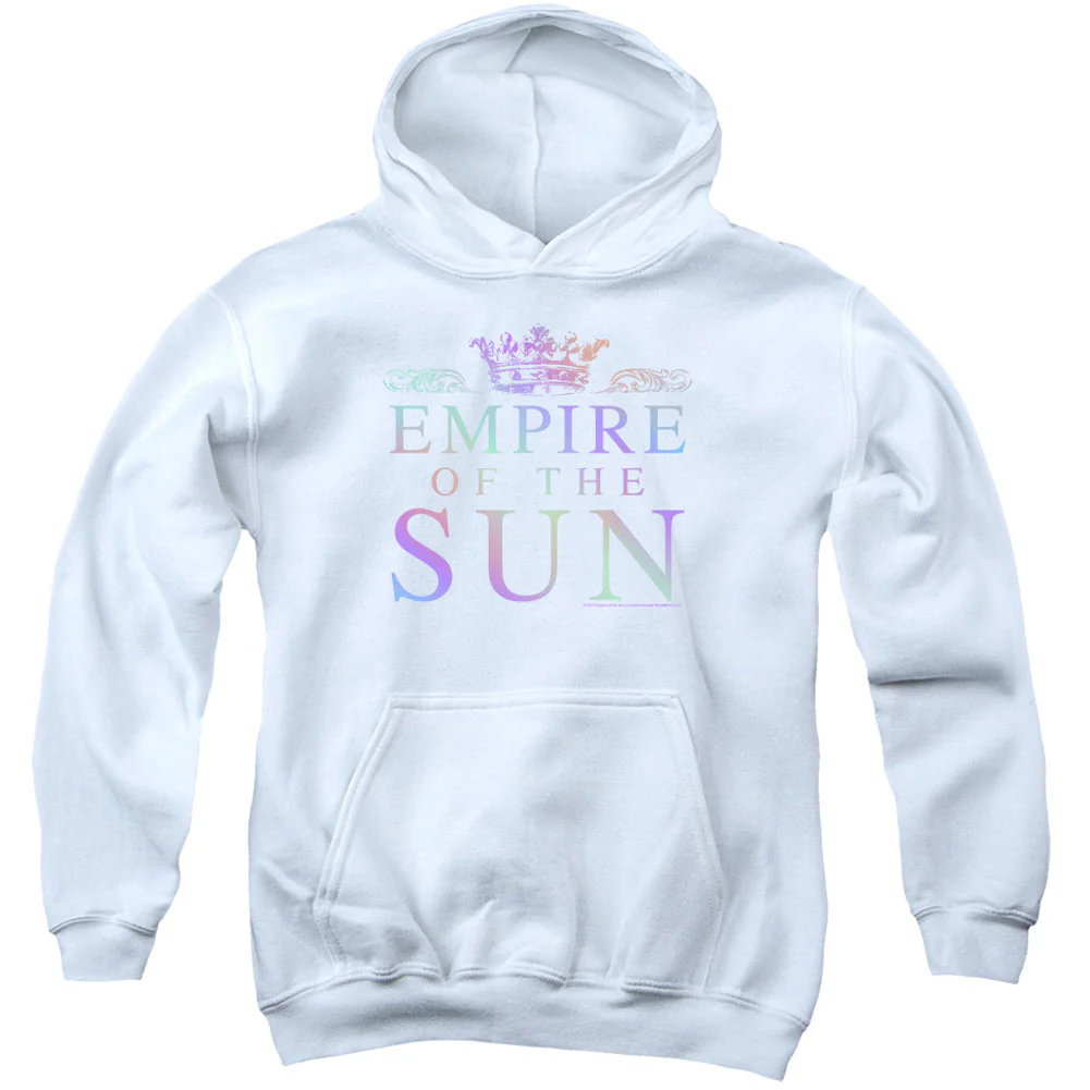 Rainbow Logo Youth 50% Poly Hooded Sweatshirt