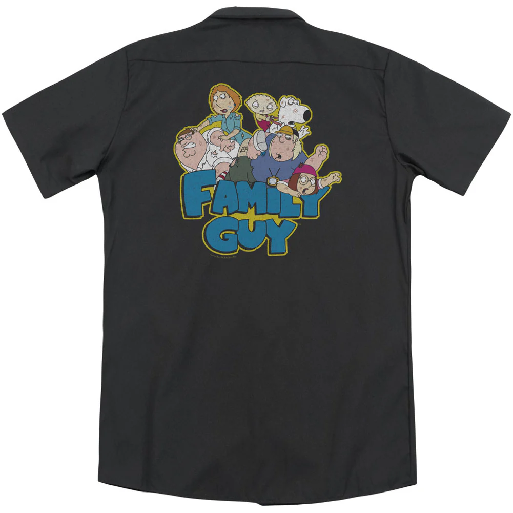 Family Fight(Back Print) Workshirt - Image 2