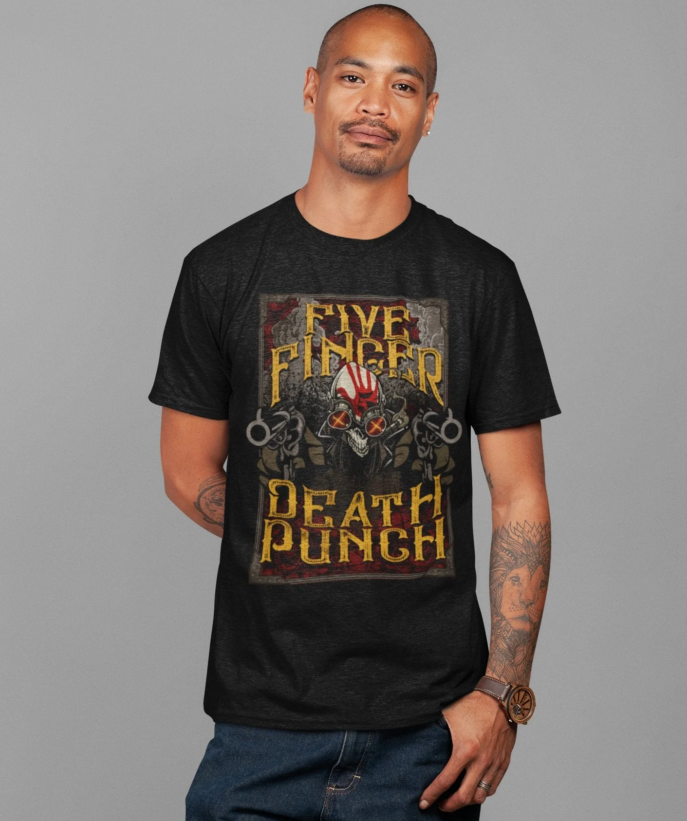 Five Finger Death Punch - Barrels Jumbo Print T-Shirt - Image 2