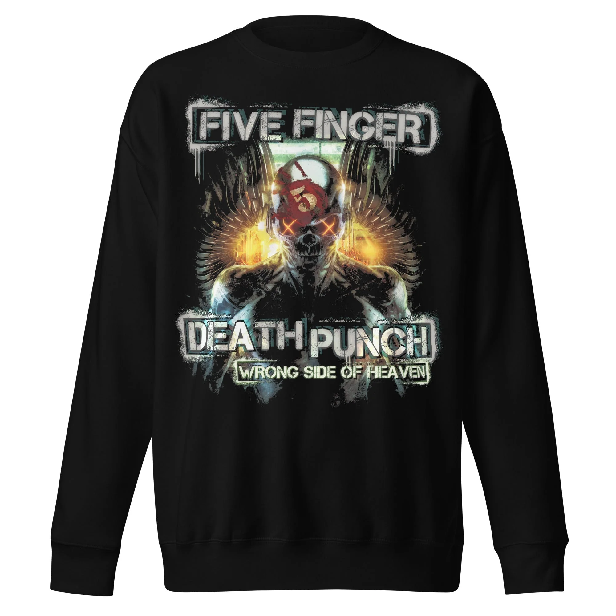 Five Finger Death Punch - Bot Heaven Jumbo Print Sweatshirt