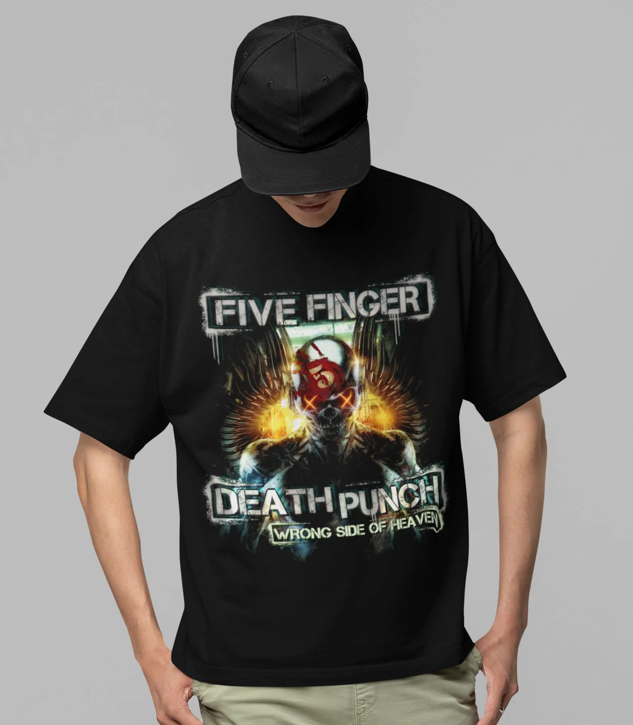 Five Finger Death Punch - Bot Heaven Jumbo Print T-Shirt - Image 2