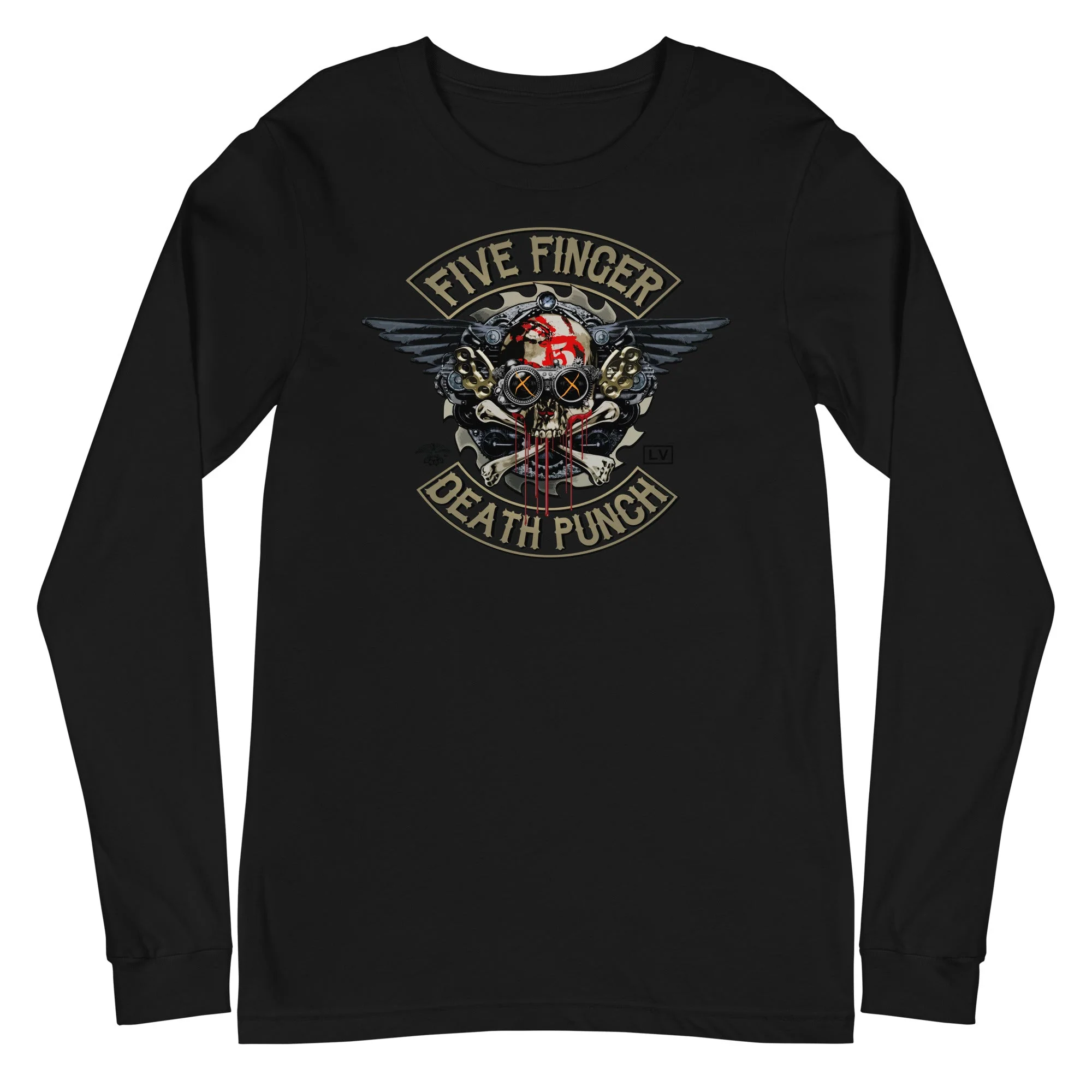 Five Finger Death Punch - Crossbones Long Sleeve T-Shirt