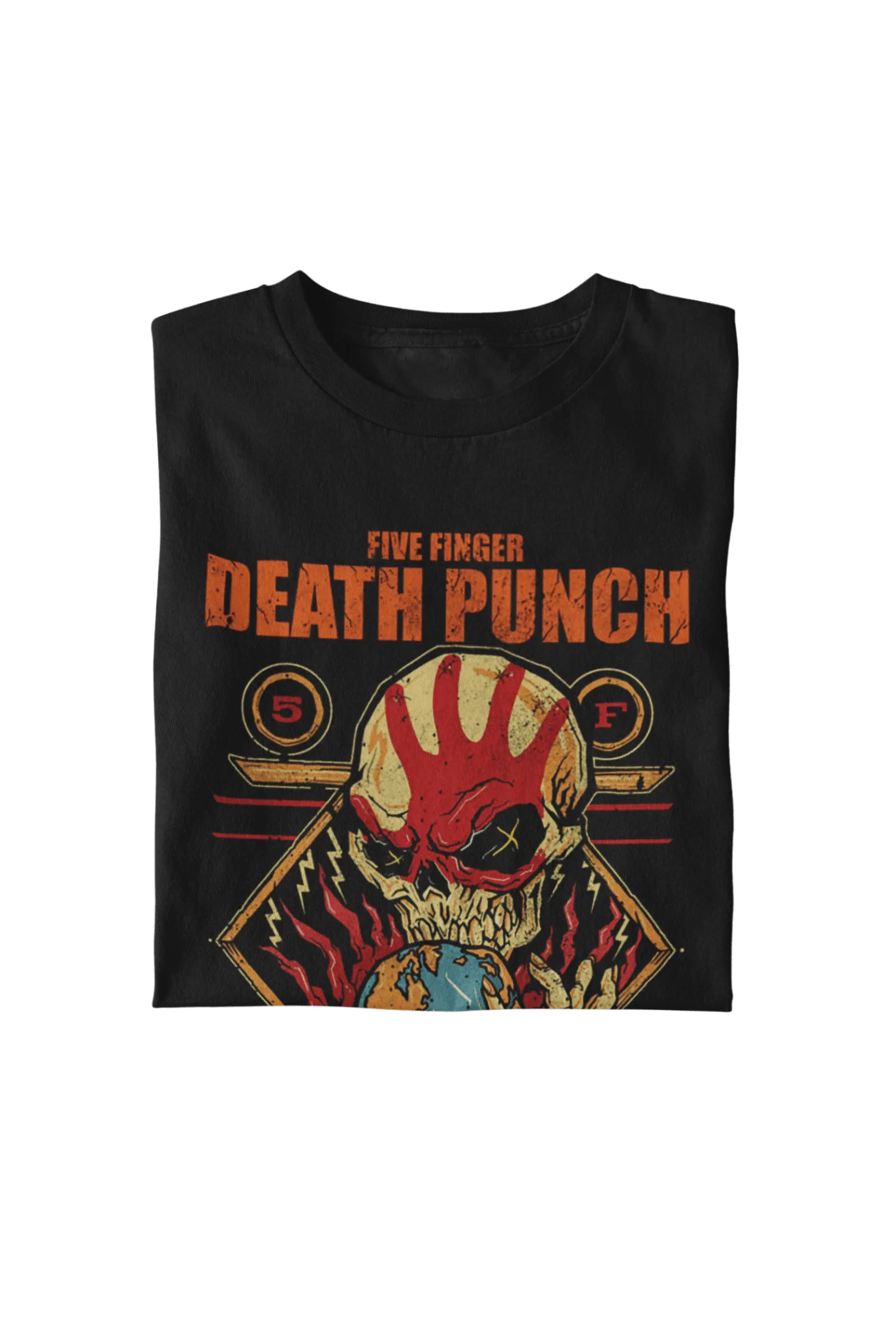 Five Finger Death Punch - Hand Skull Logo T-Shirt - Image 3