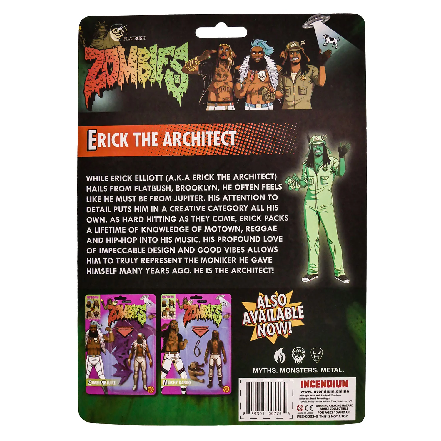 'Erick The Architect' Day Glow 5" FigBiz Action Figure Action Figure - Image 2