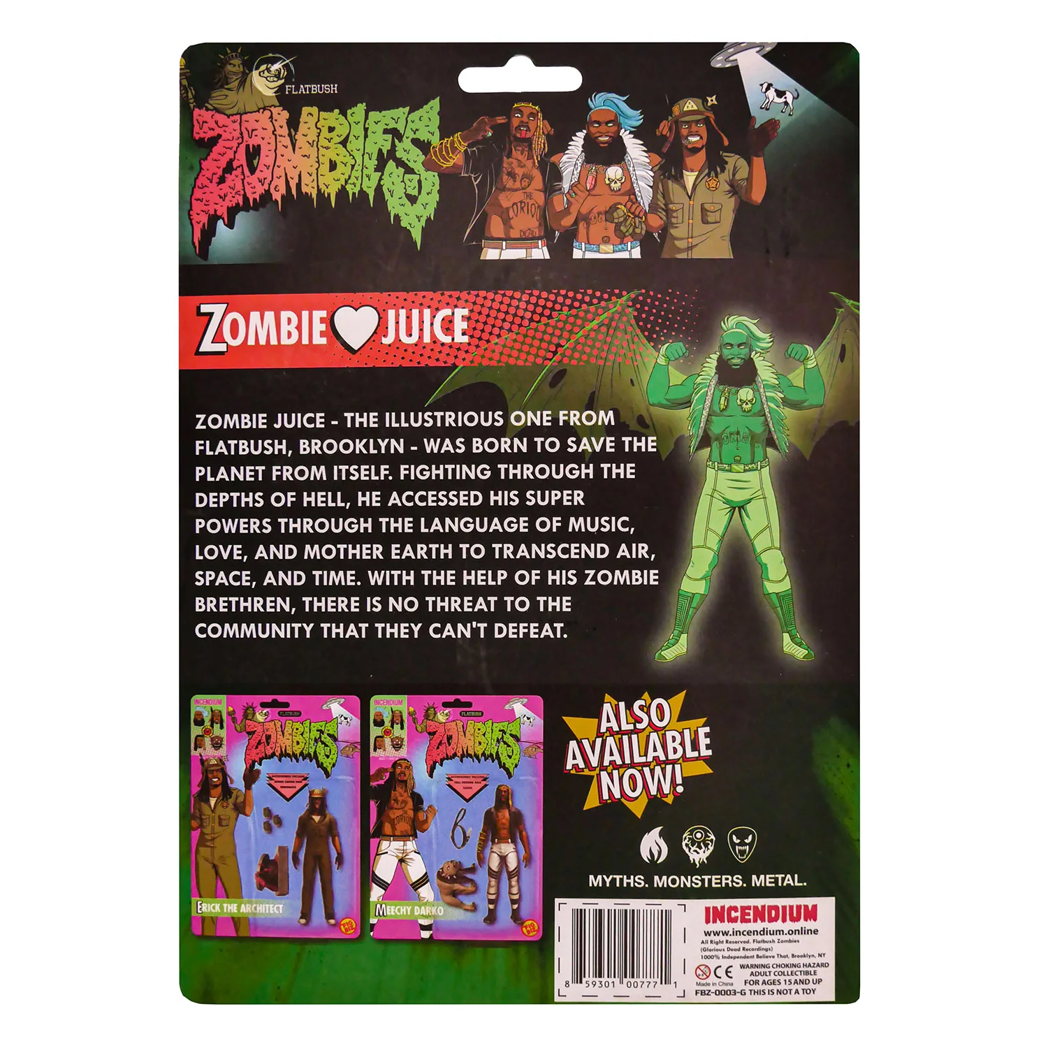 'Zombie Juice' Day Glow 5" FigBiz Action Figure Action Figure - Image 2