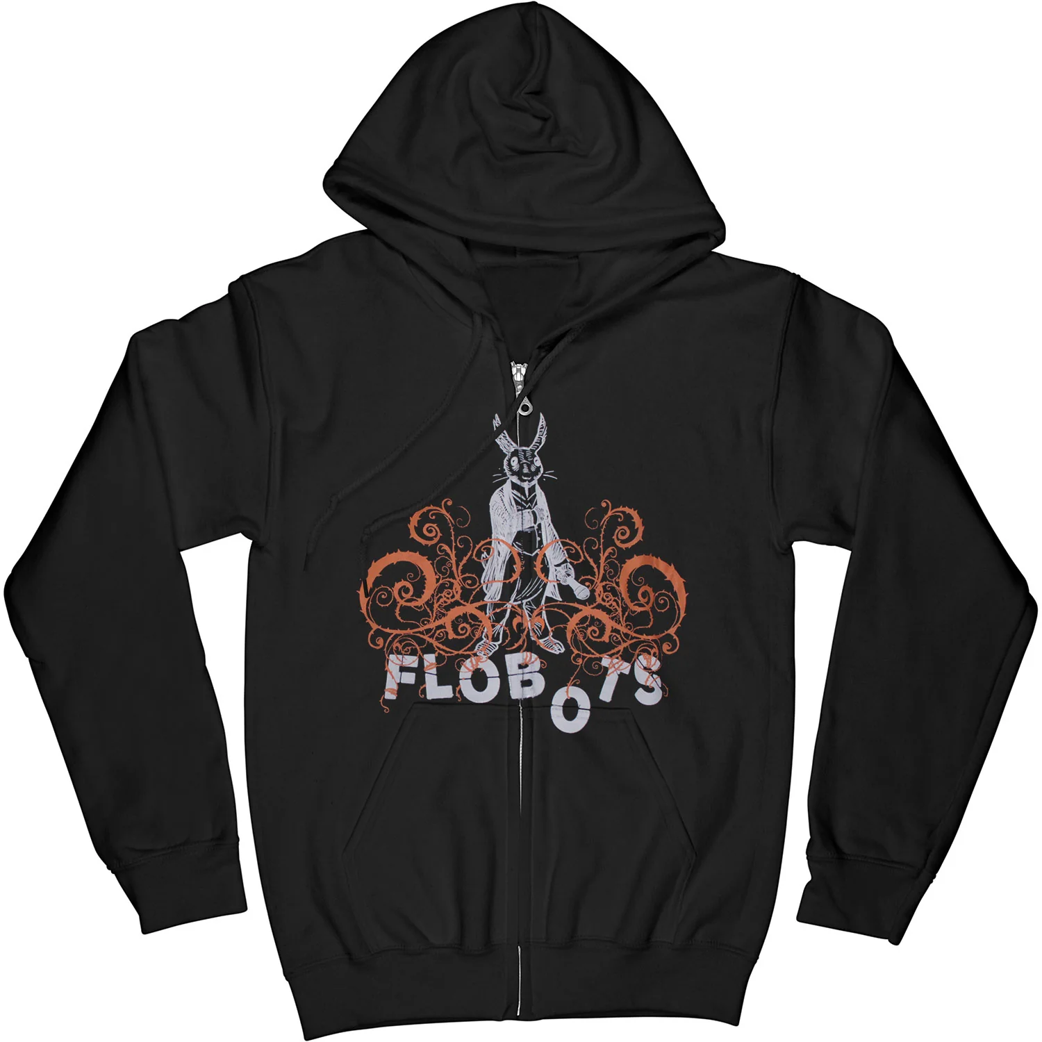 Rabbit Zippered Hooded Sweatshirt
