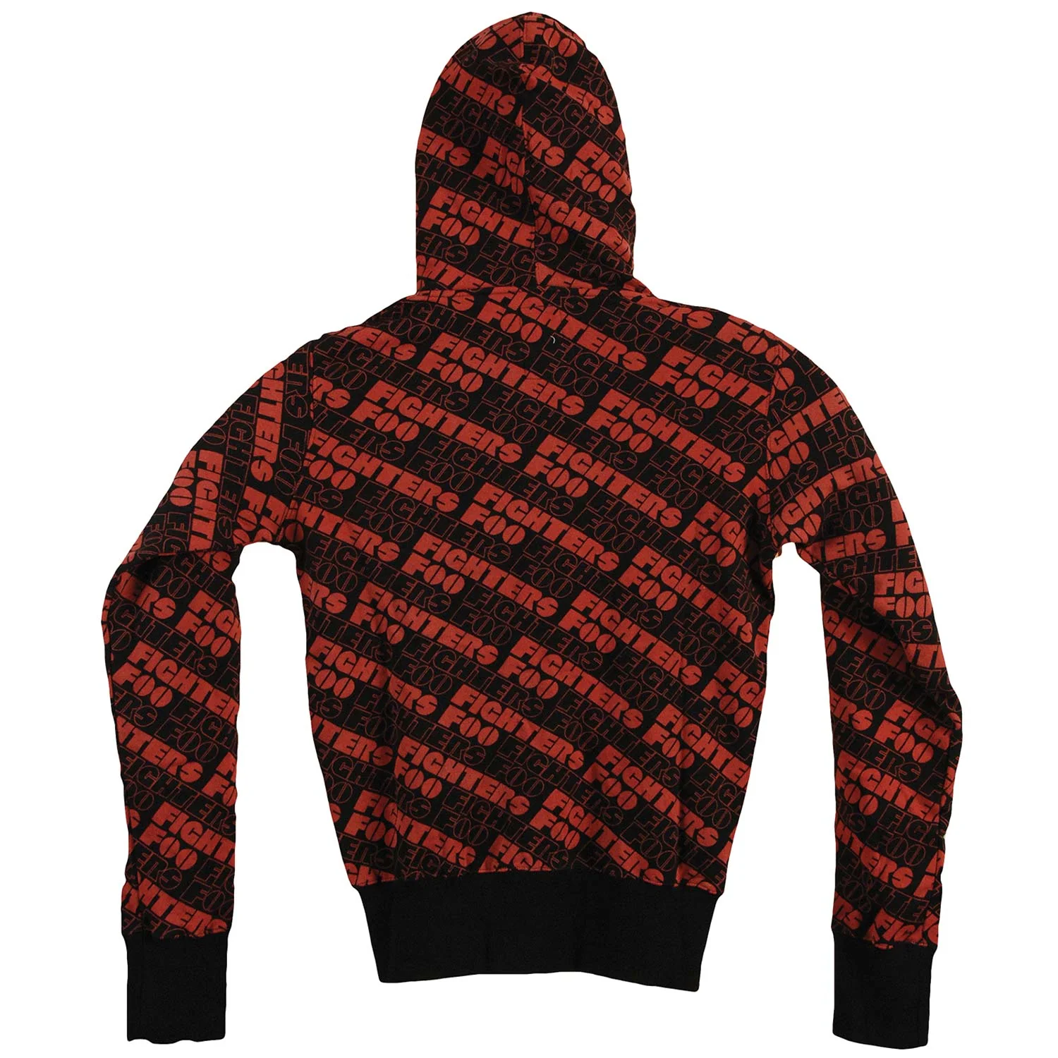 Repeat Logo High End Fashion Fleece Zippered Hooded Sweatshirt - Image 2