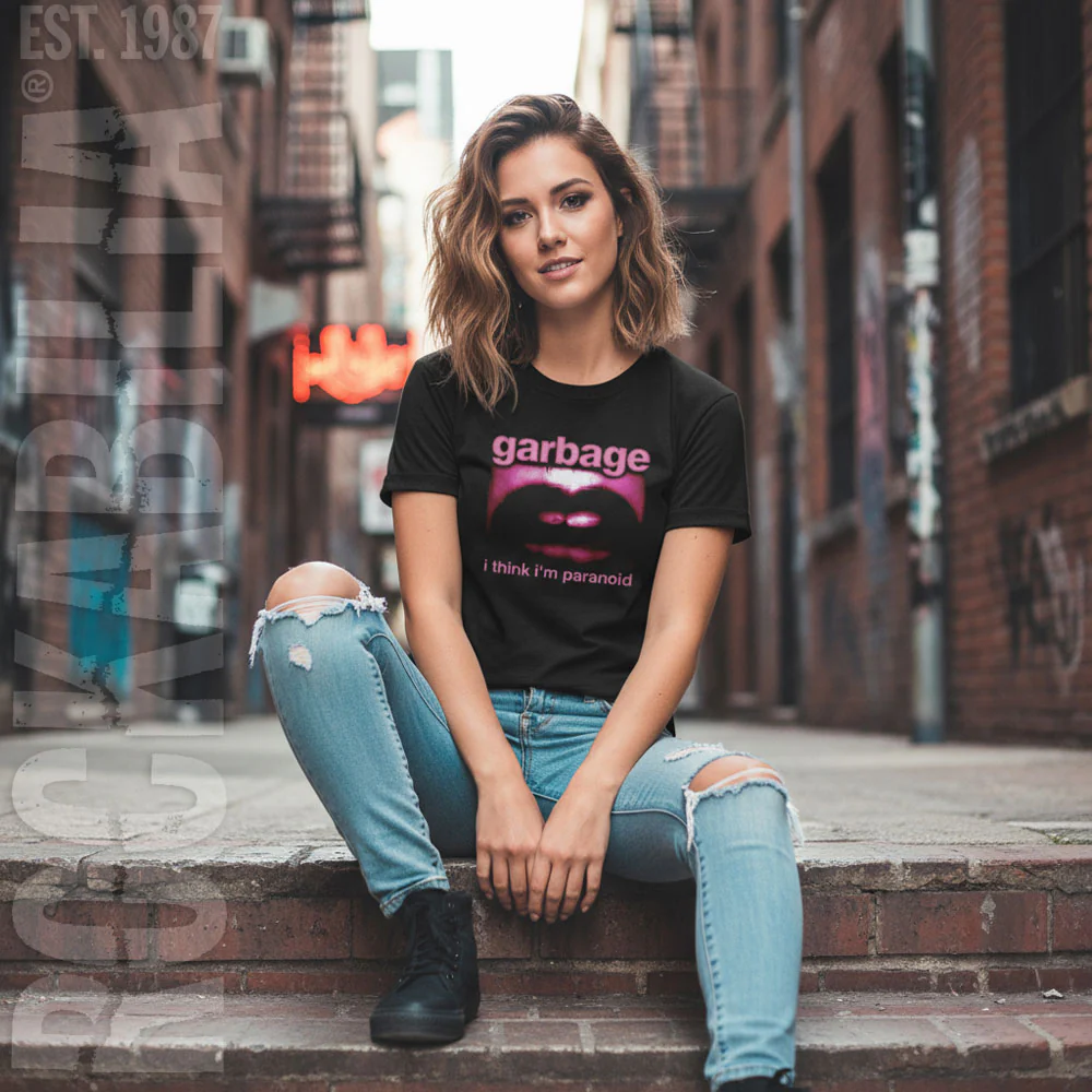 Garbage Paranoid Mouth Womens Tank - Image 2