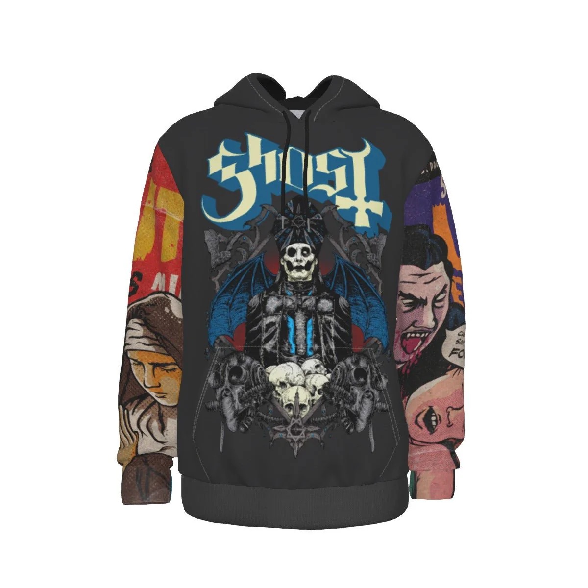 Ghost - All-Over Print Pullover Hoodie