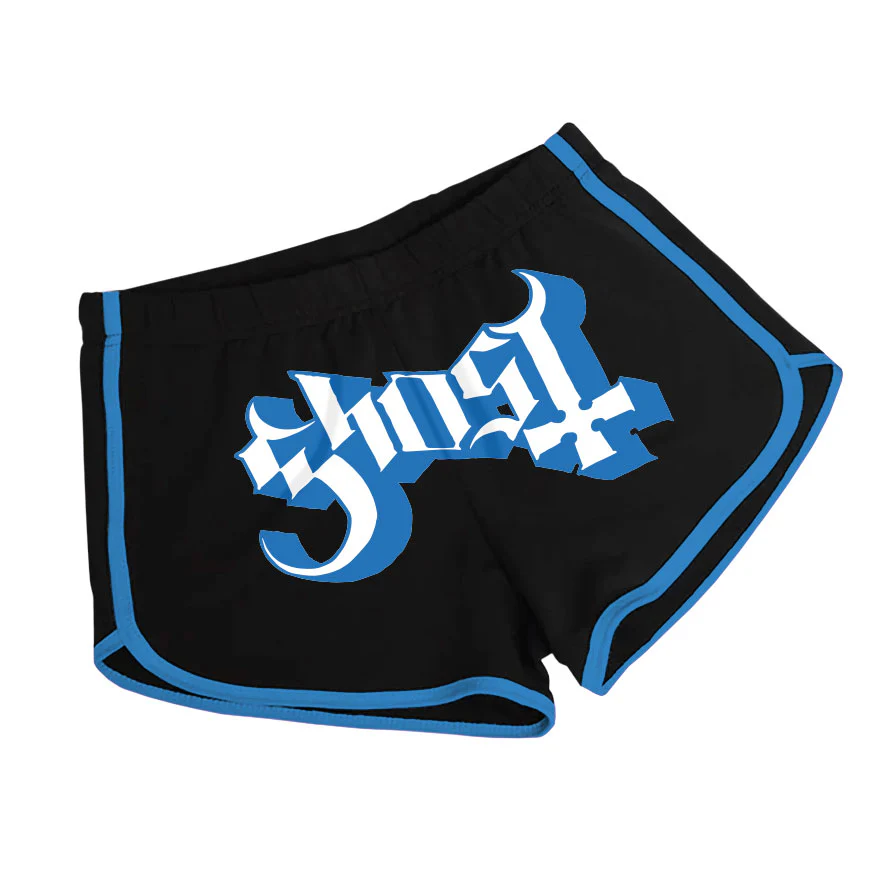 Blue Logo Dolphin Shorts (Rockabilia Exclusive) Booty Shorts - Image 2