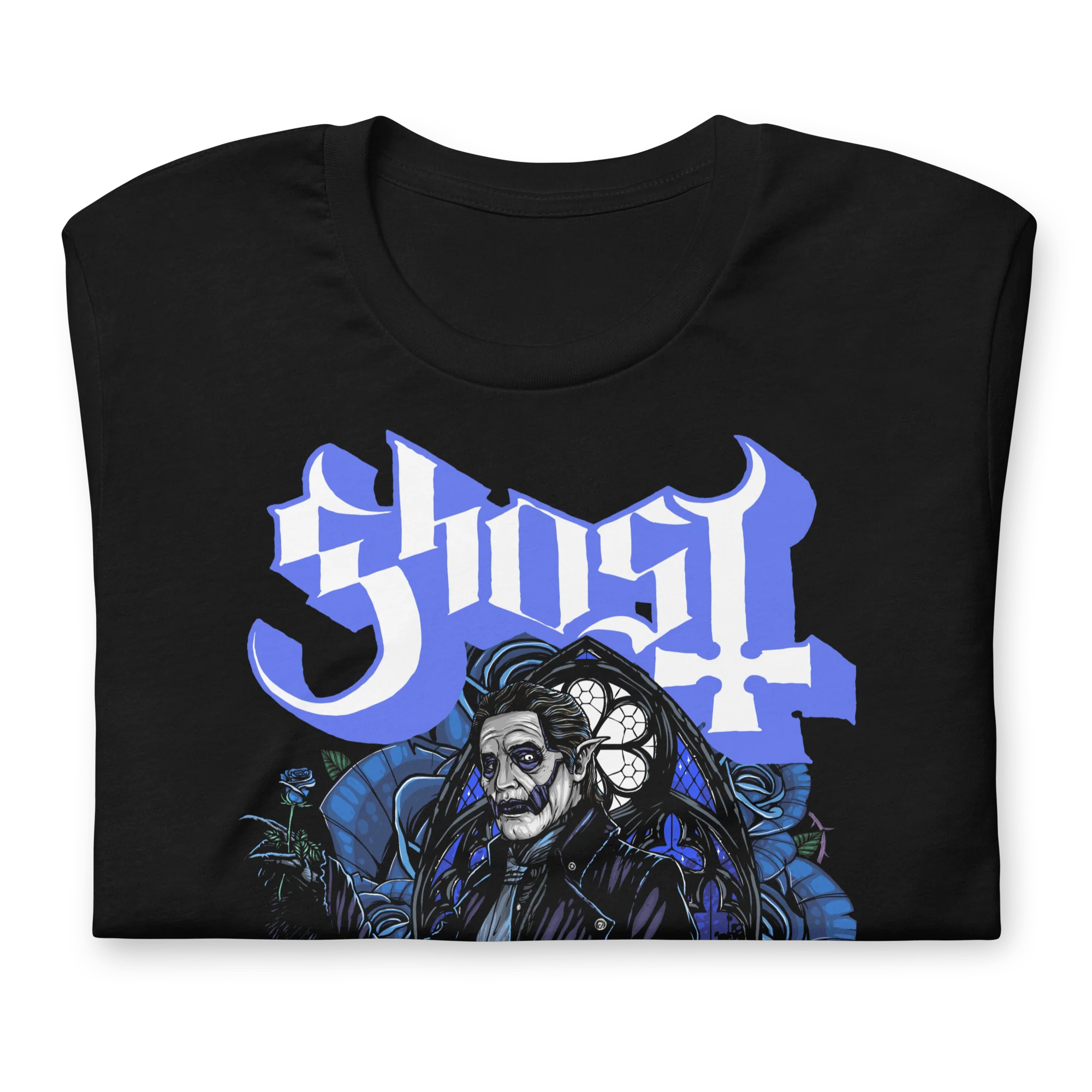Ghost - Blue Roses T-Shirt - Image 2