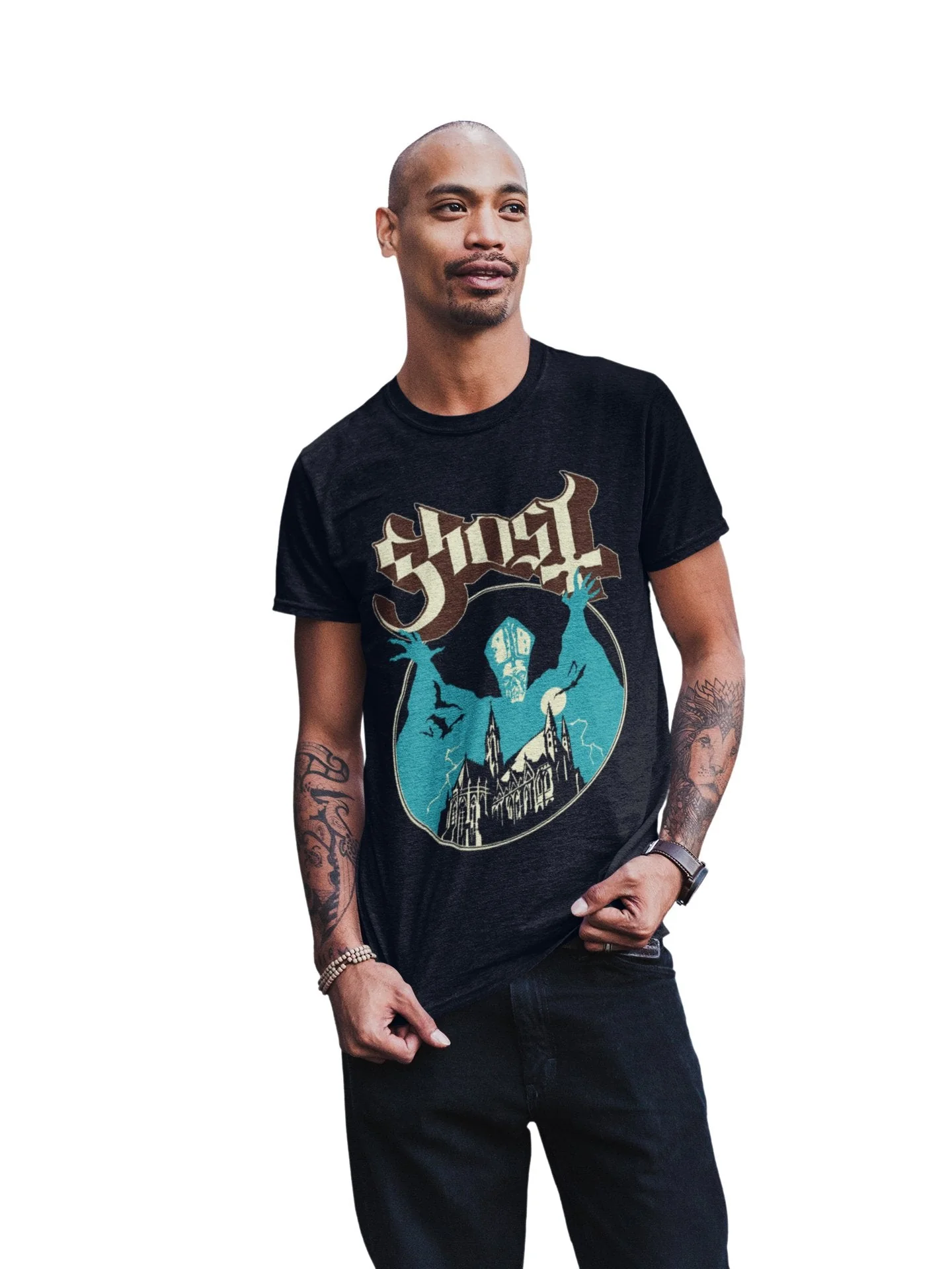 Ghost - Castle Jumbo Print T-Shirt - Image 2