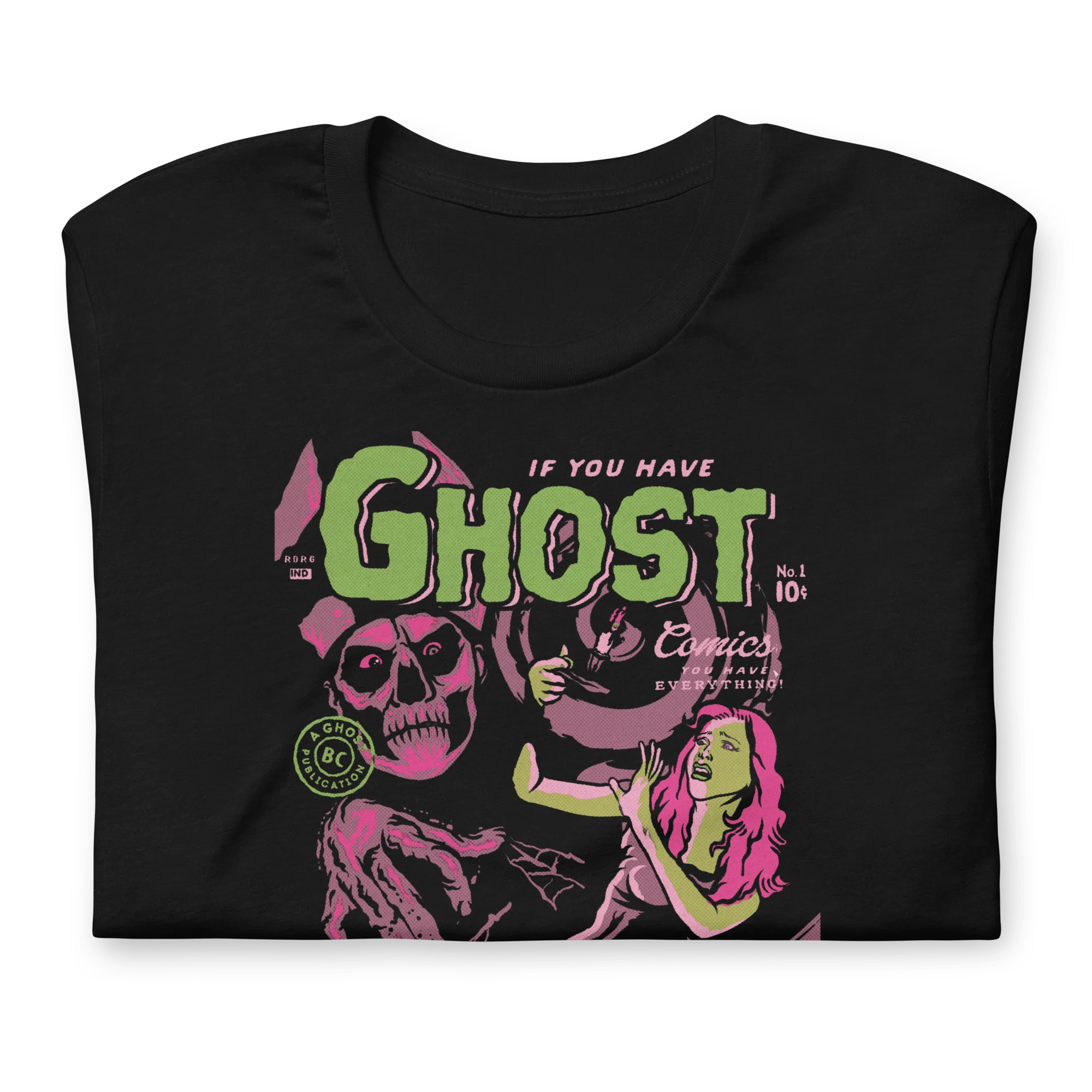 Ghost - Comics Vintage T-Shirt - Image 2