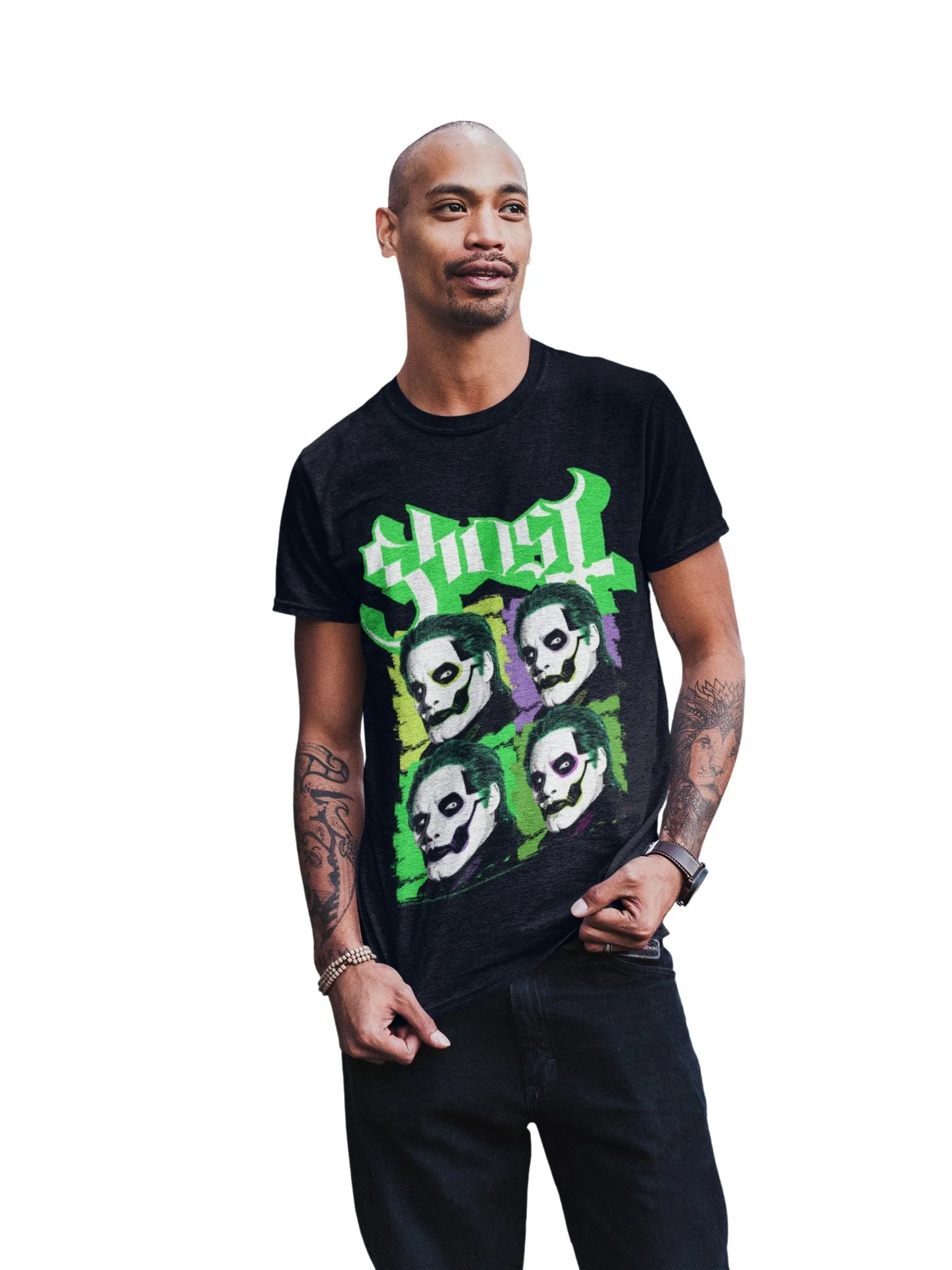 Ghost - Green Jokers T-Shirt - Image 3