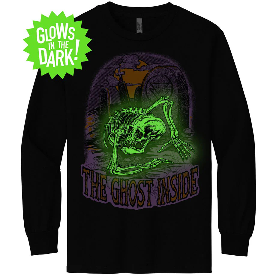 The Ghost Inside Halloween by Joshua Bowers (Rockabilia Exclusive) Long Sleeve - Image 2