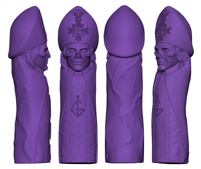 Papa V Perpetua Ghildo (Rockabilia Exclusive) Sculpture - Image 2