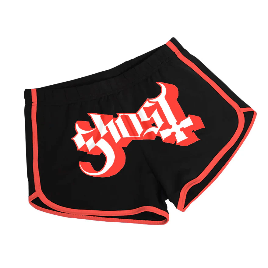 Red Logo Dolphin Shorts (Rockabilia Exclusive) Booty Shorts - Image 2