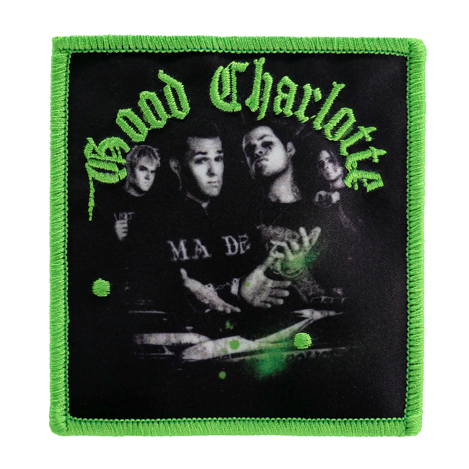 Stencil Photo Embroidered Patch