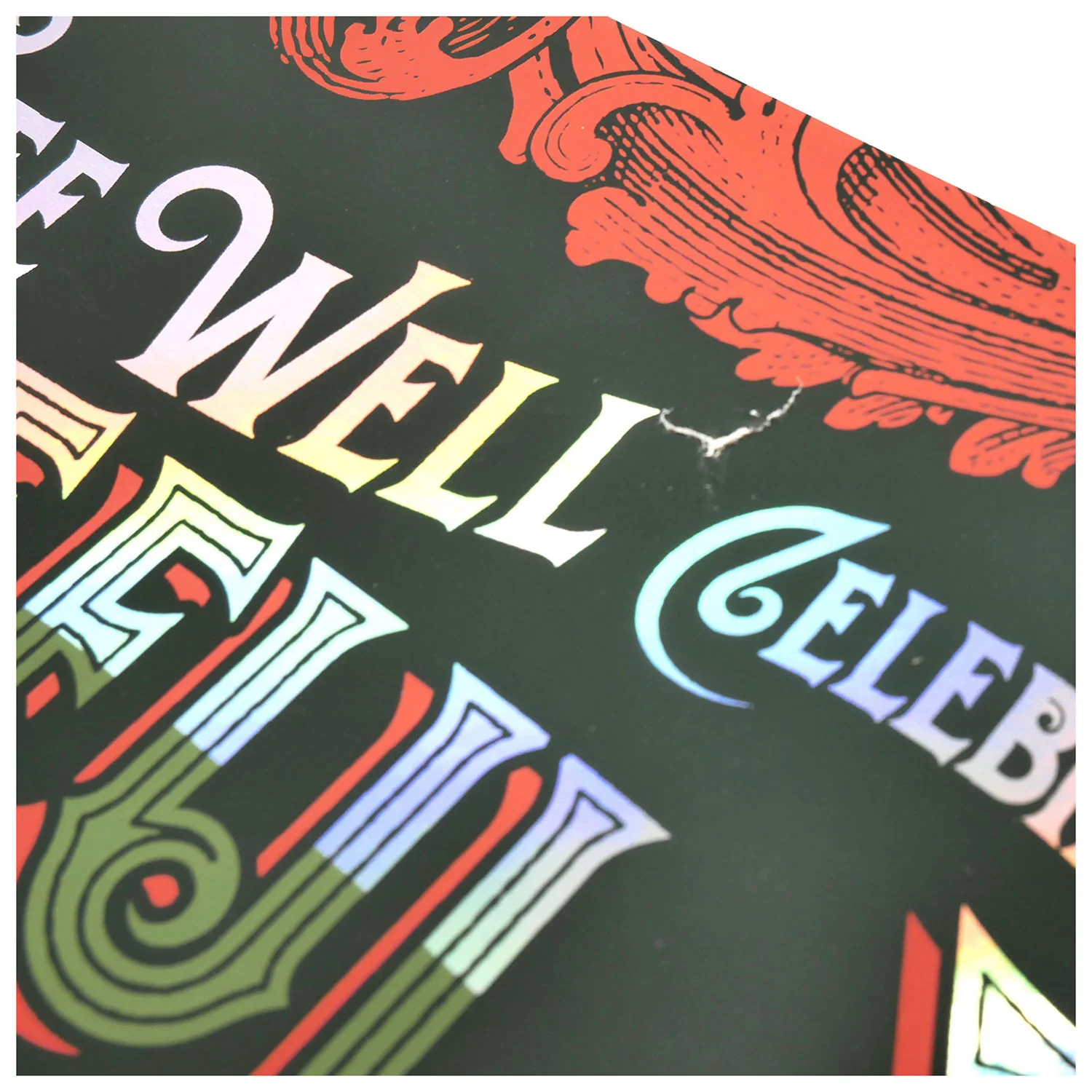Fare Thee Well by Status Serigraph (Green Foil Edition) *Scratch And Dent* Limited Screenprint - Image 2