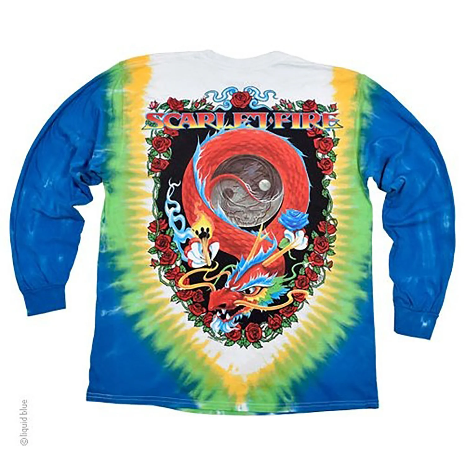 Scarlet Fire Tie Dye Long Sleeve - Image 2