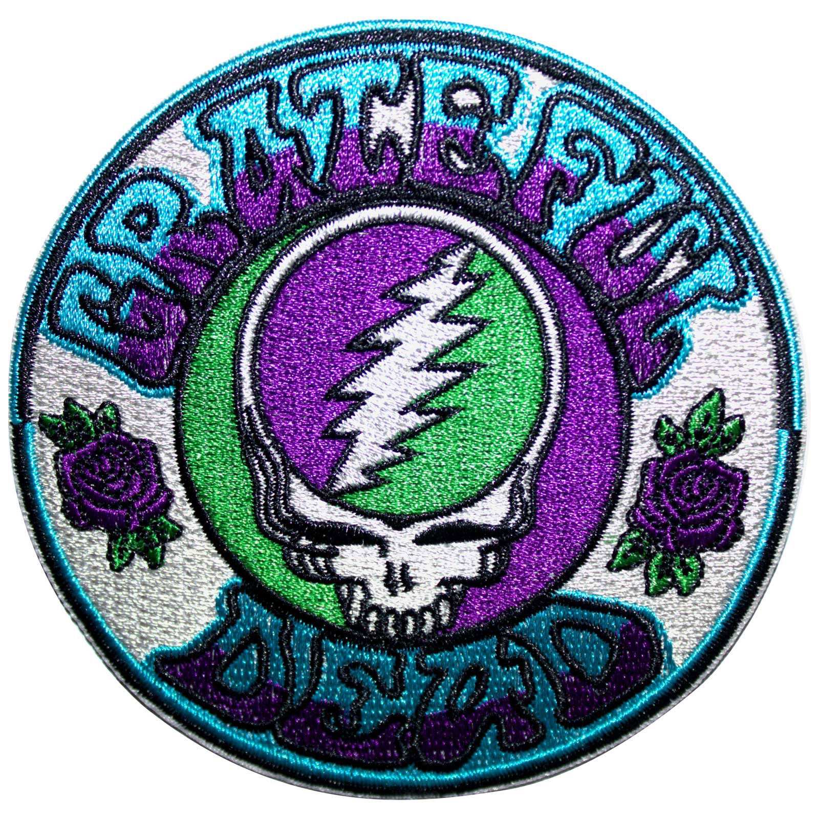 Steal Your Face Purple/green Woven Patch